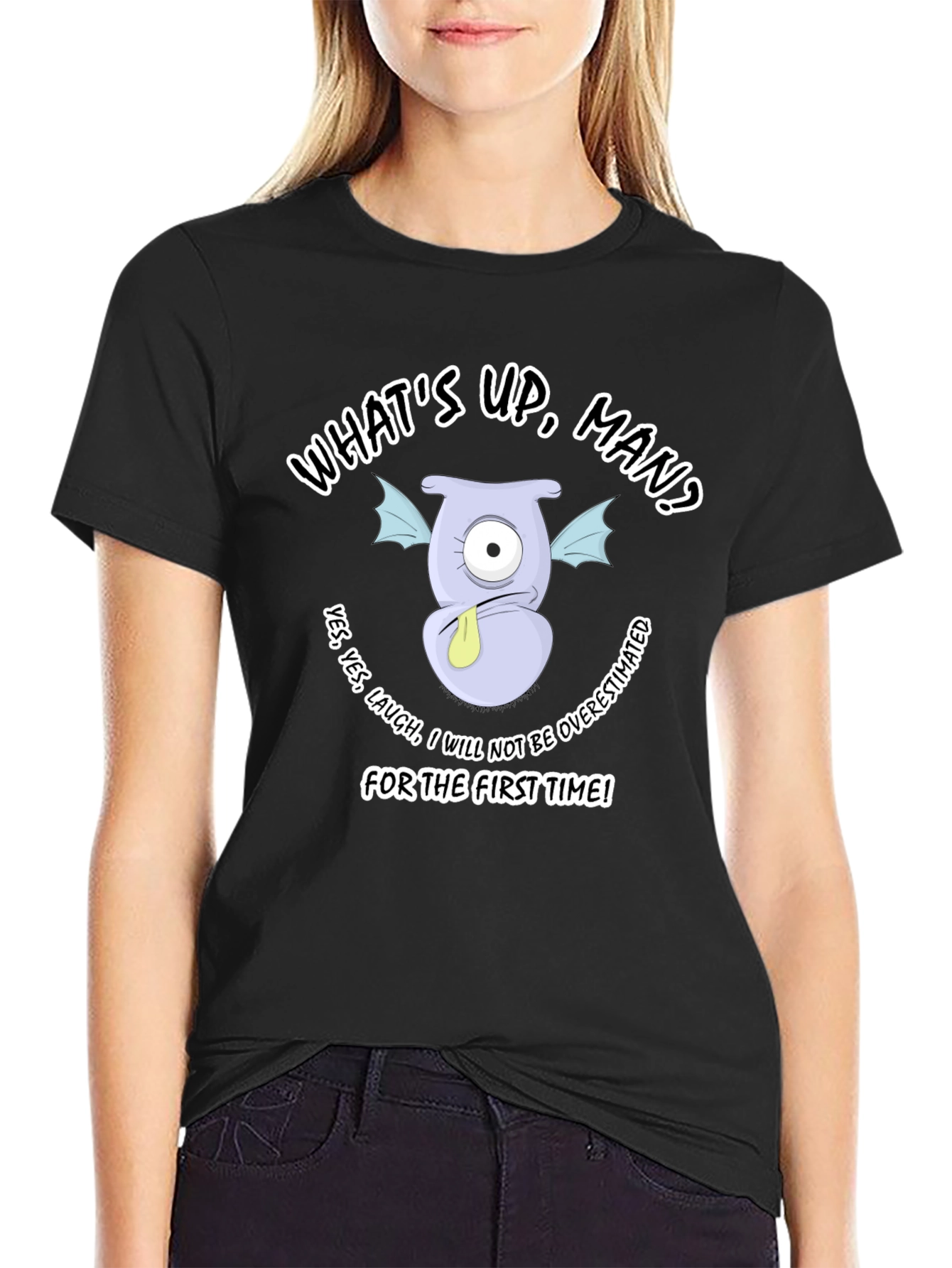Humorous Monster Graphic T-Shirt
