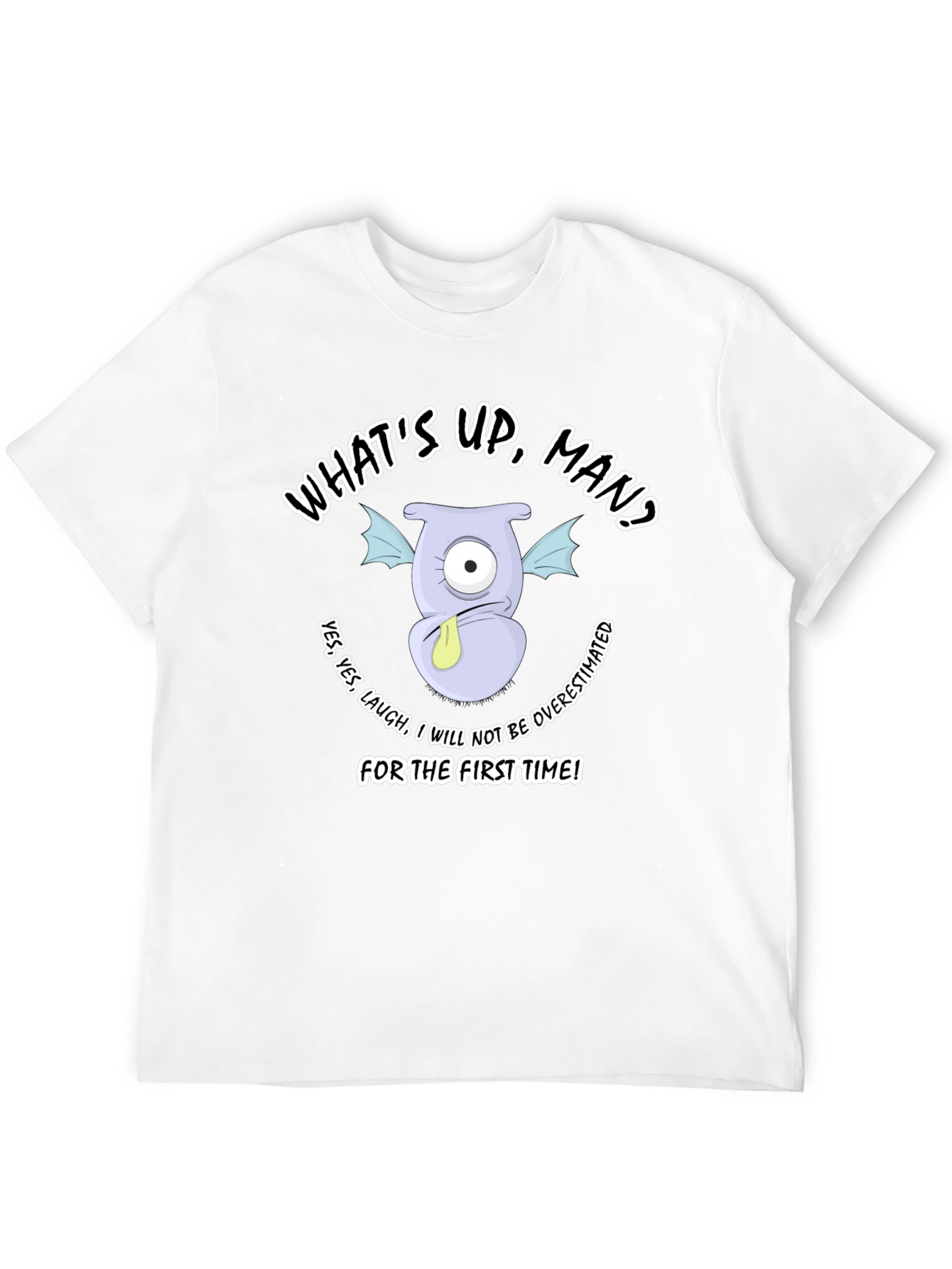 Humorous Monster Graphic T-Shirt
