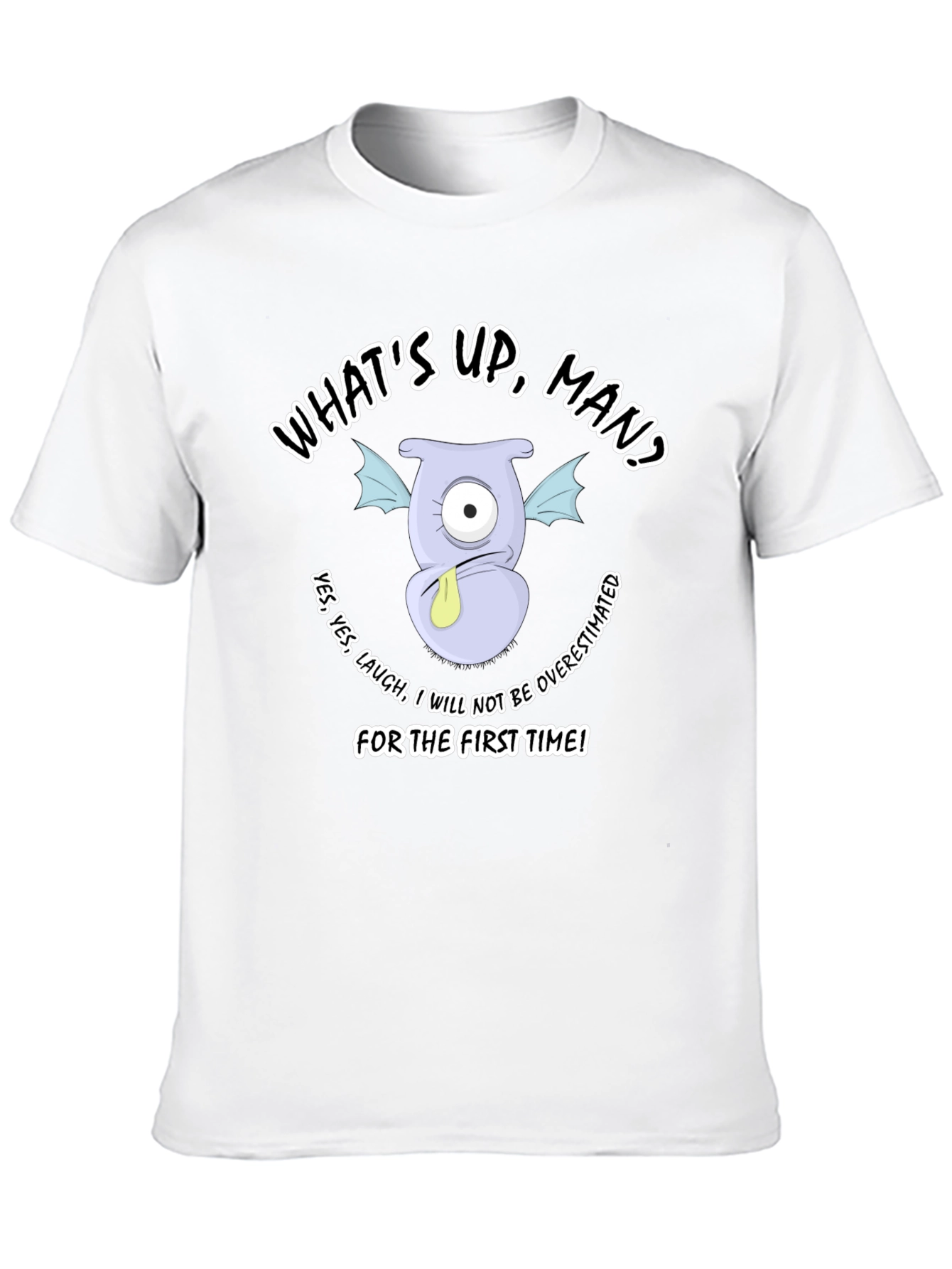 Humorous Monster Graphic T-Shirt