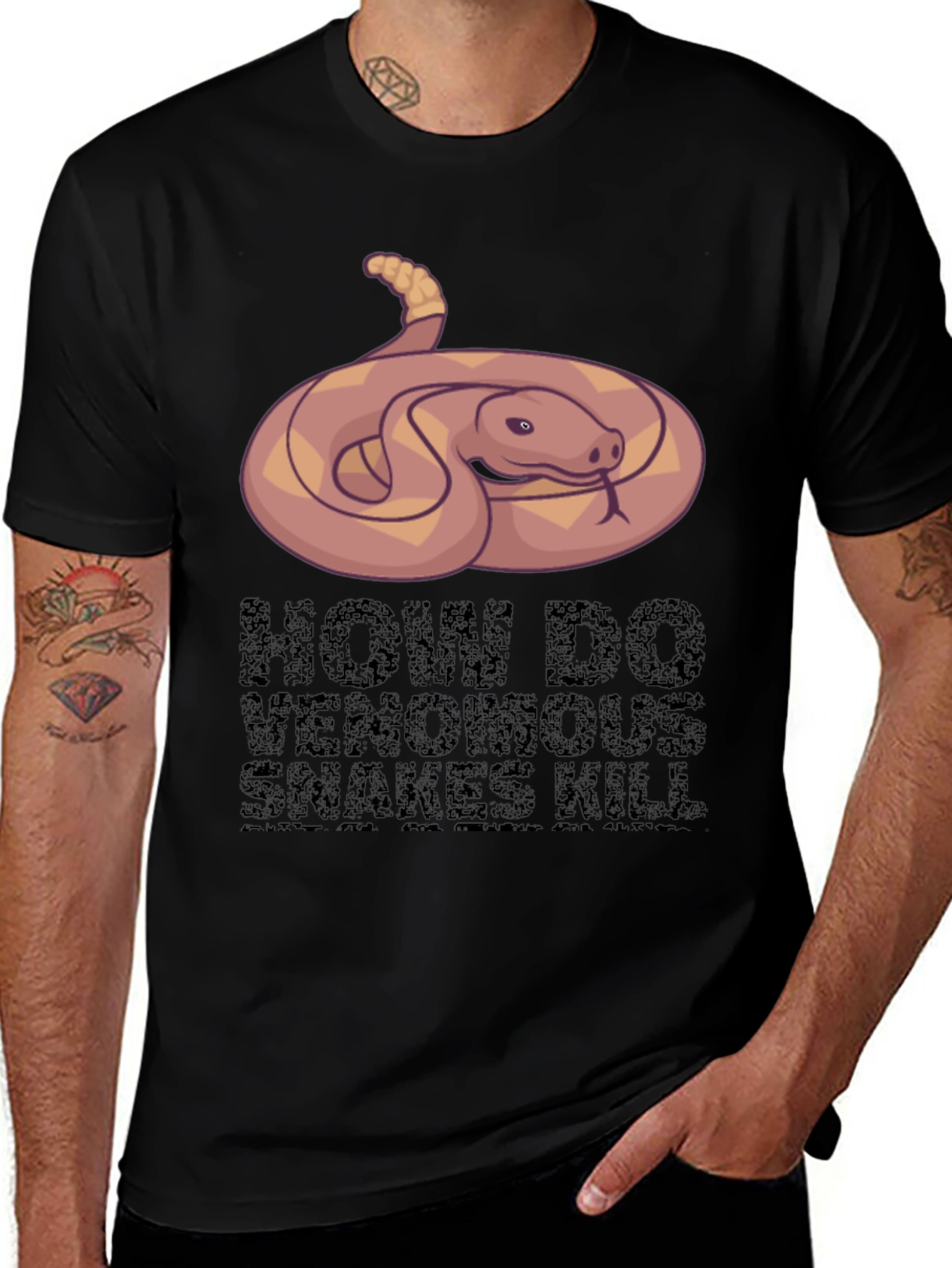Venomous Snakes Graphic T-Shirt