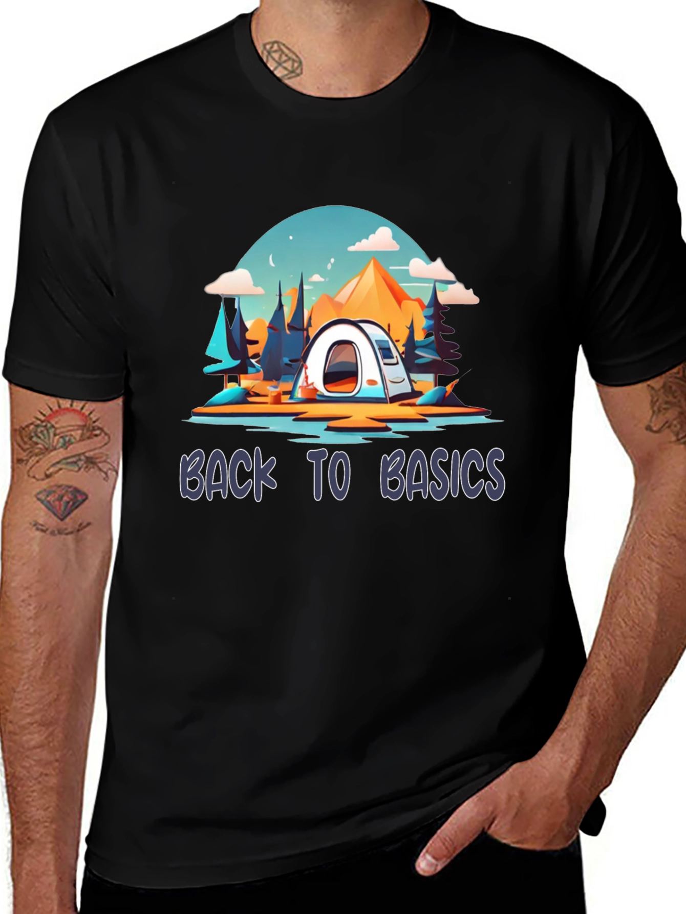 Back to Basics Camping T-Shirt