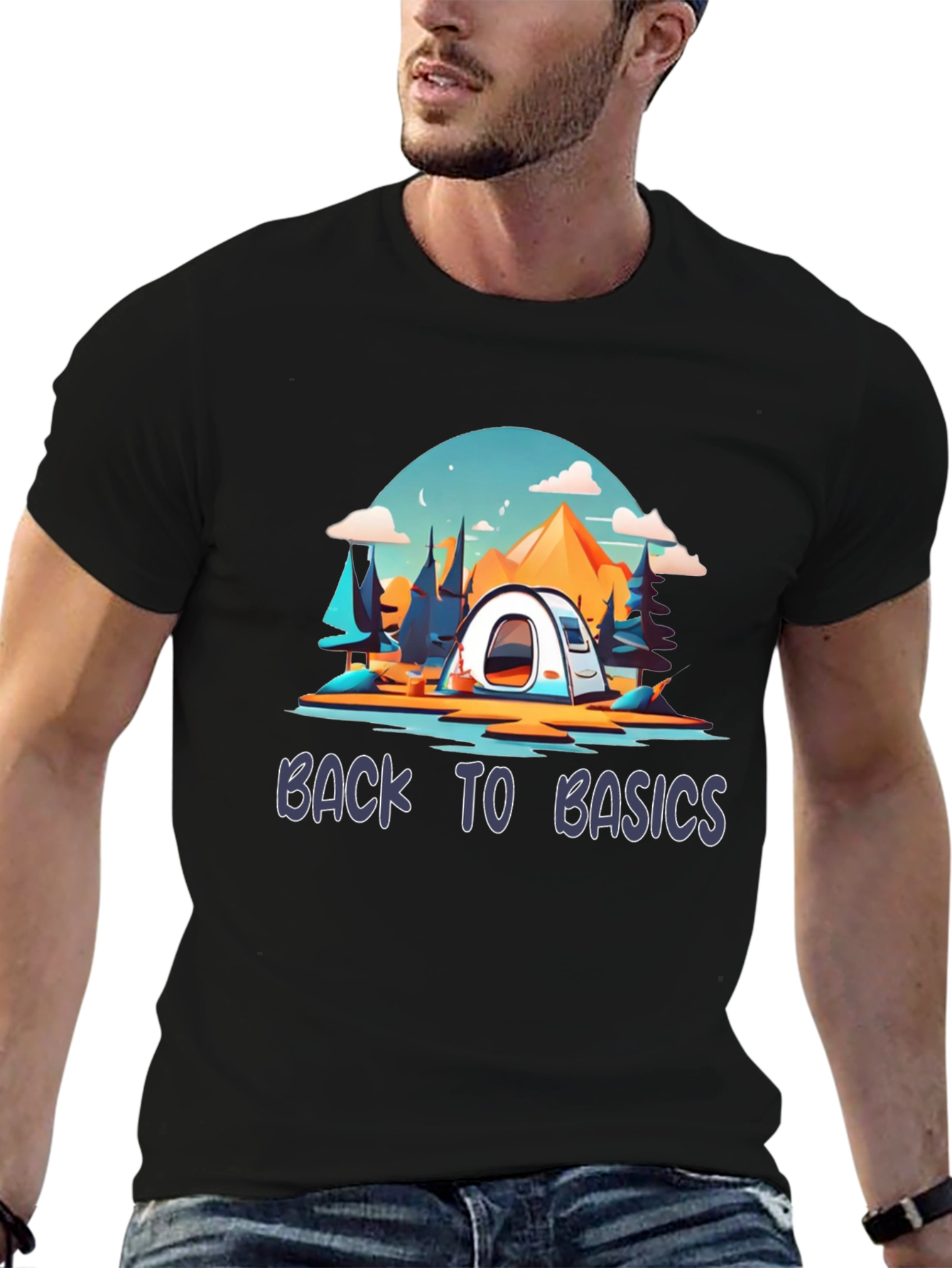 Back to Basics Camping T-Shirt