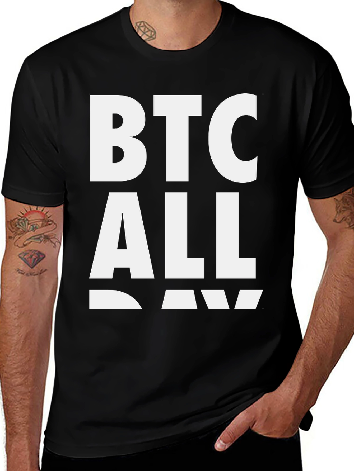 BTC All Day T-Shirt - Crypto Enthusiast Tee