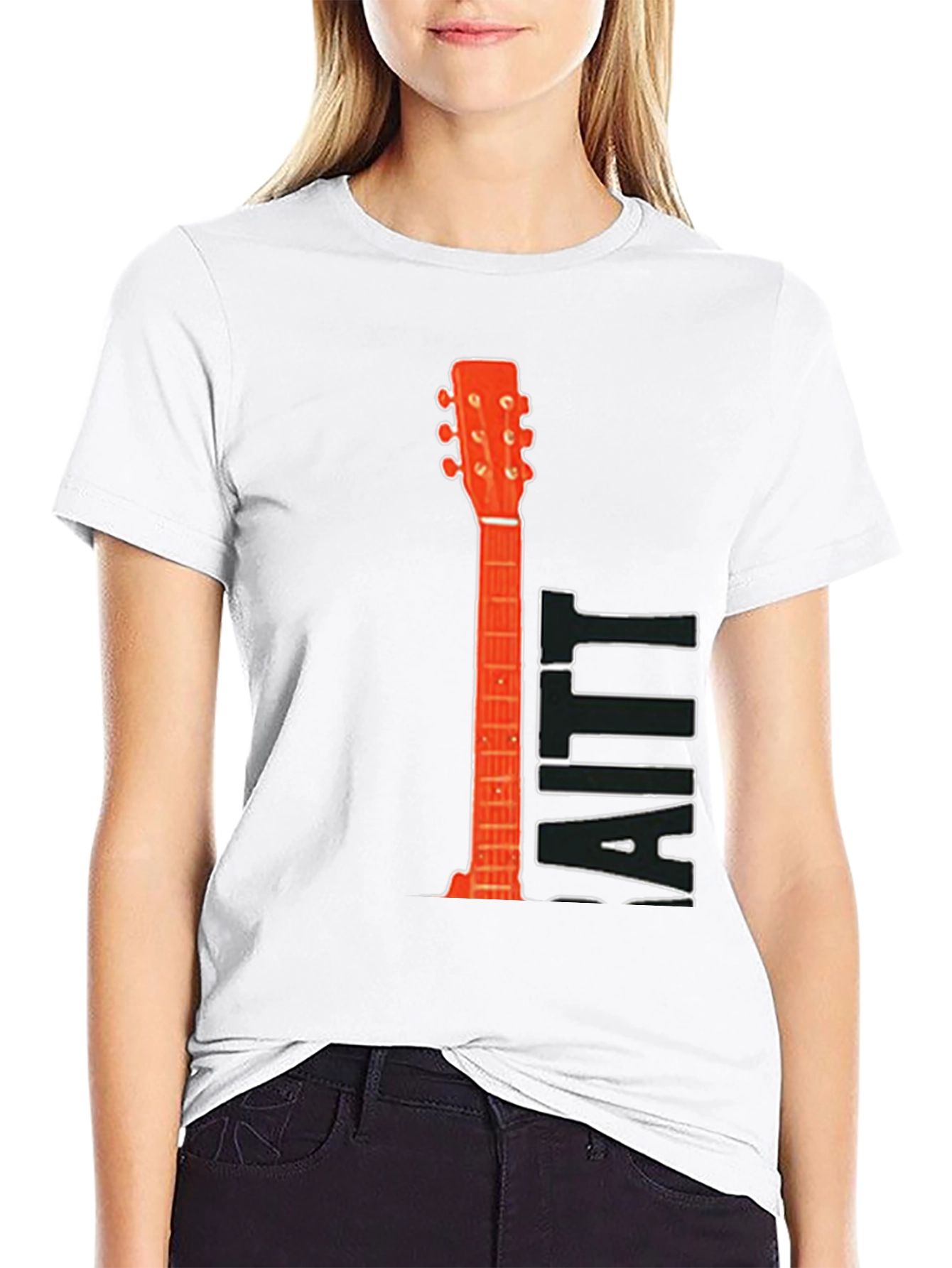 Guitar Print Tee - Music Lovers T-Shirt
