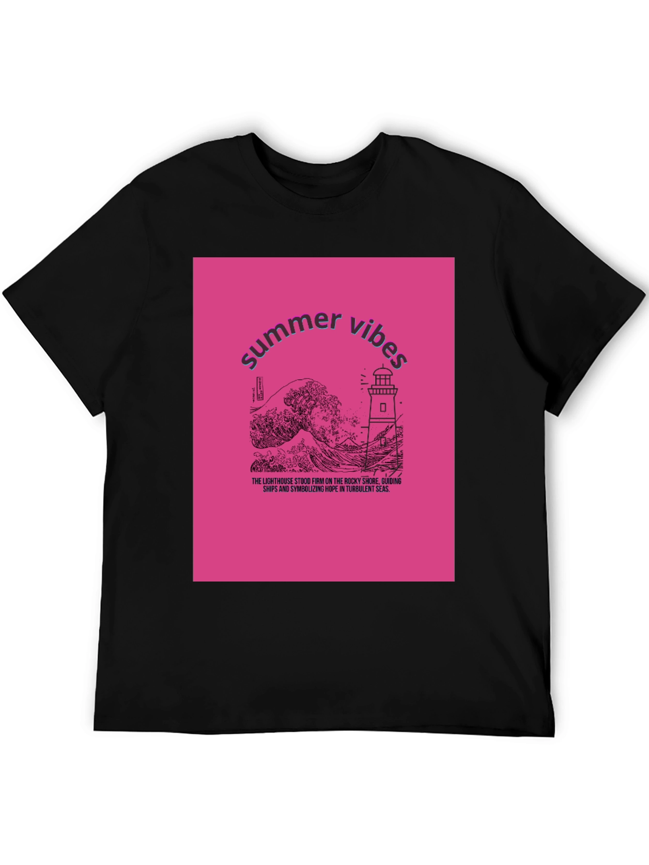 Summer Vibes Lighthouse Graphic Tee