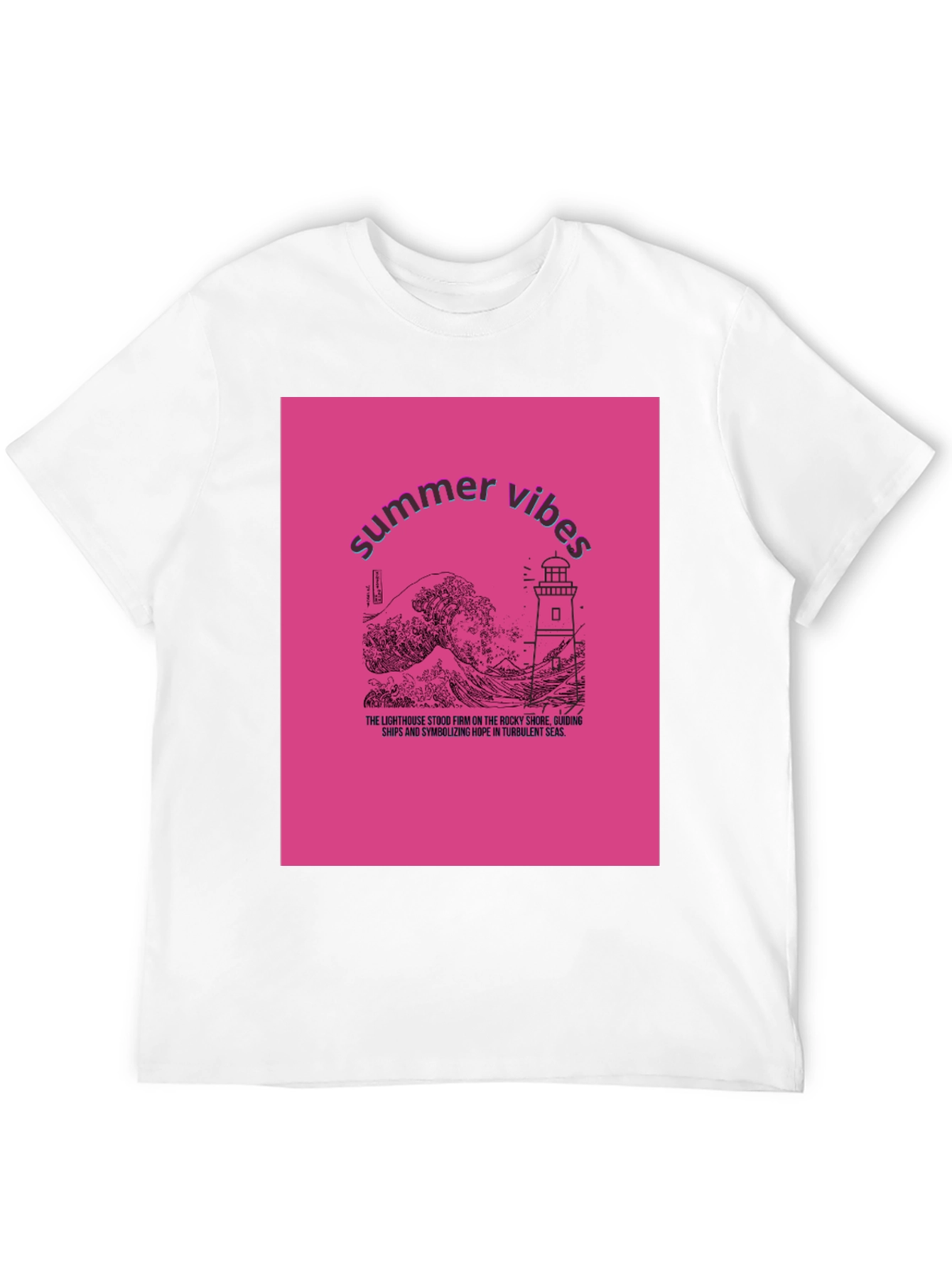 Summer Vibes Lighthouse Graphic Tee