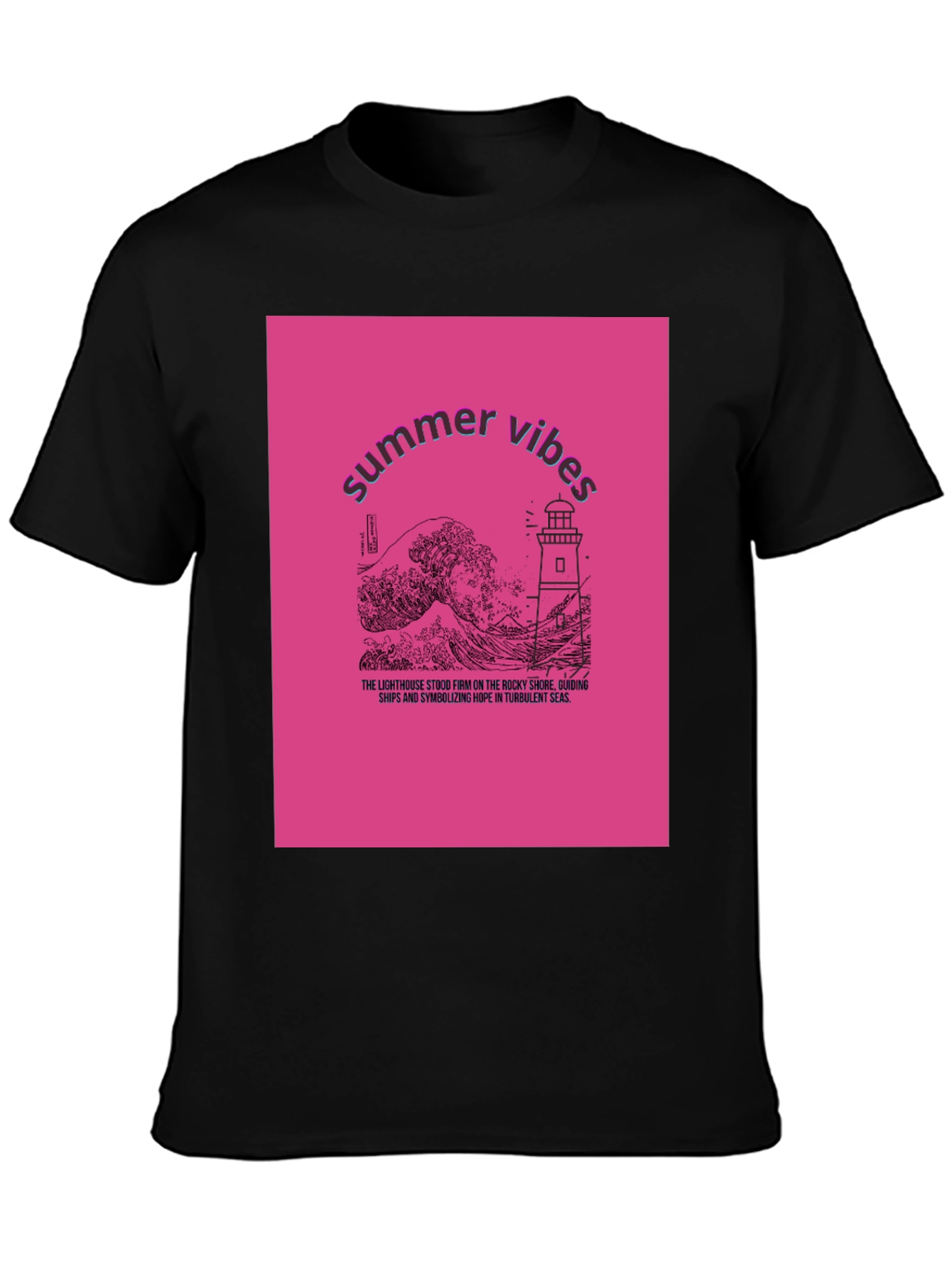 Summer Vibes Lighthouse Graphic Tee
