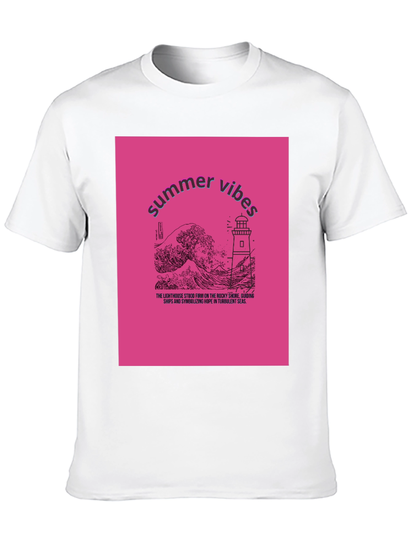 Summer Vibes Lighthouse Graphic Tee