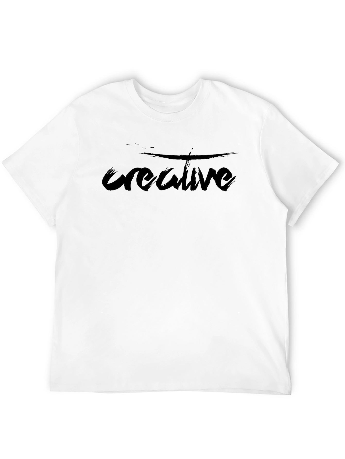 Creative Graphic Tee - Mens Black T-Shirt