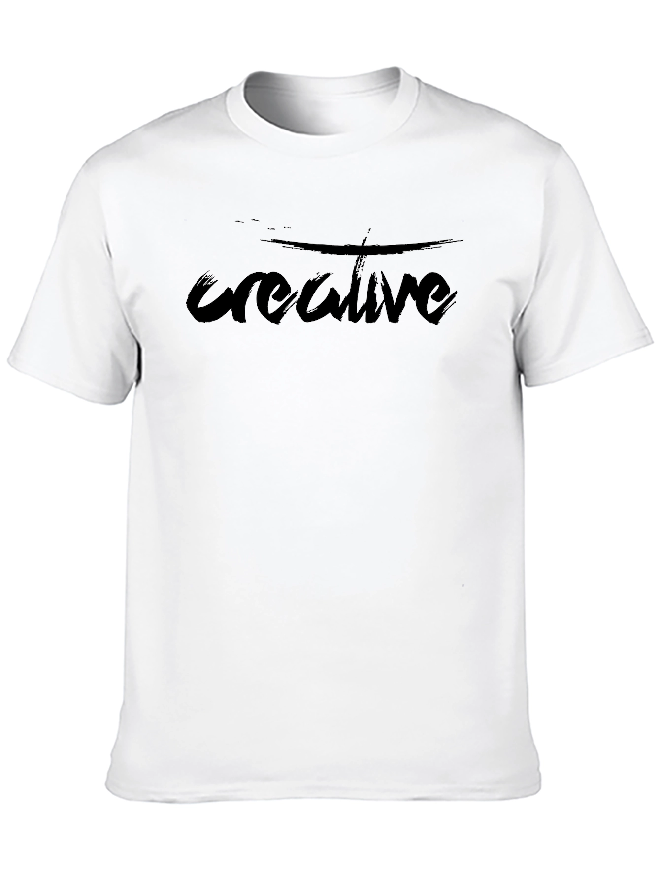 Creative Graphic Tee - Mens Black T-Shirt