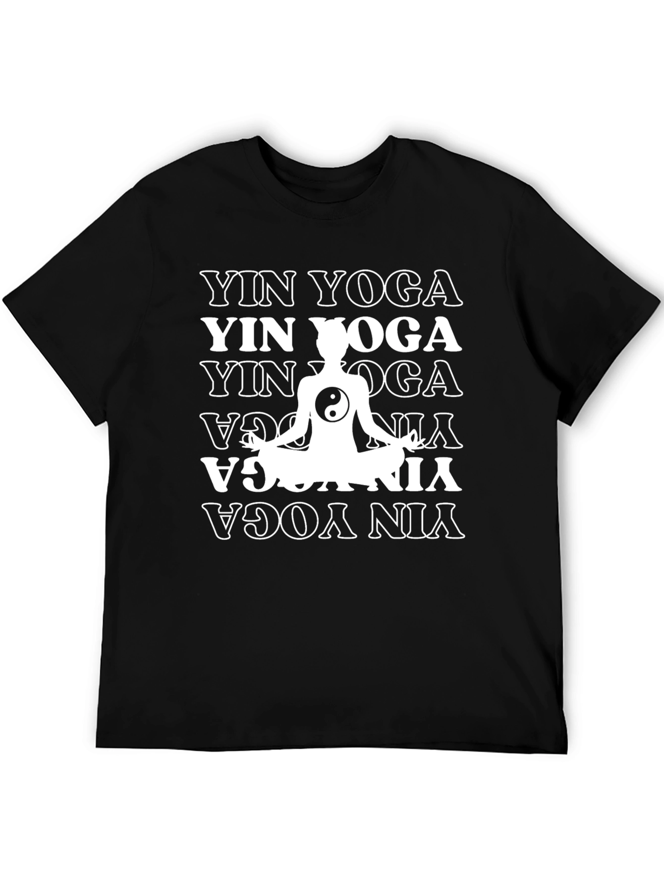 Yin Yoga Graphic Tee - Meditating Yin & Yang