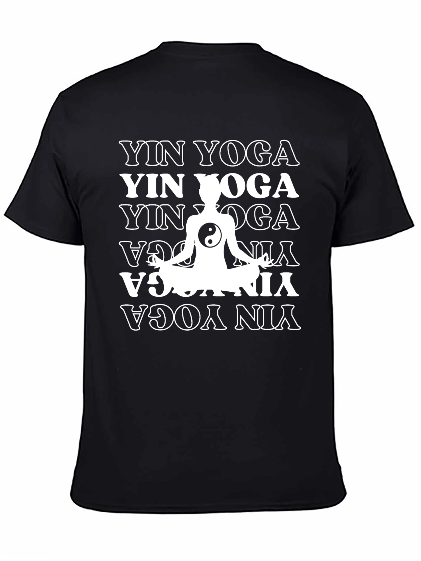 Yin Yoga Graphic Tee - Meditating Yin & Yang
