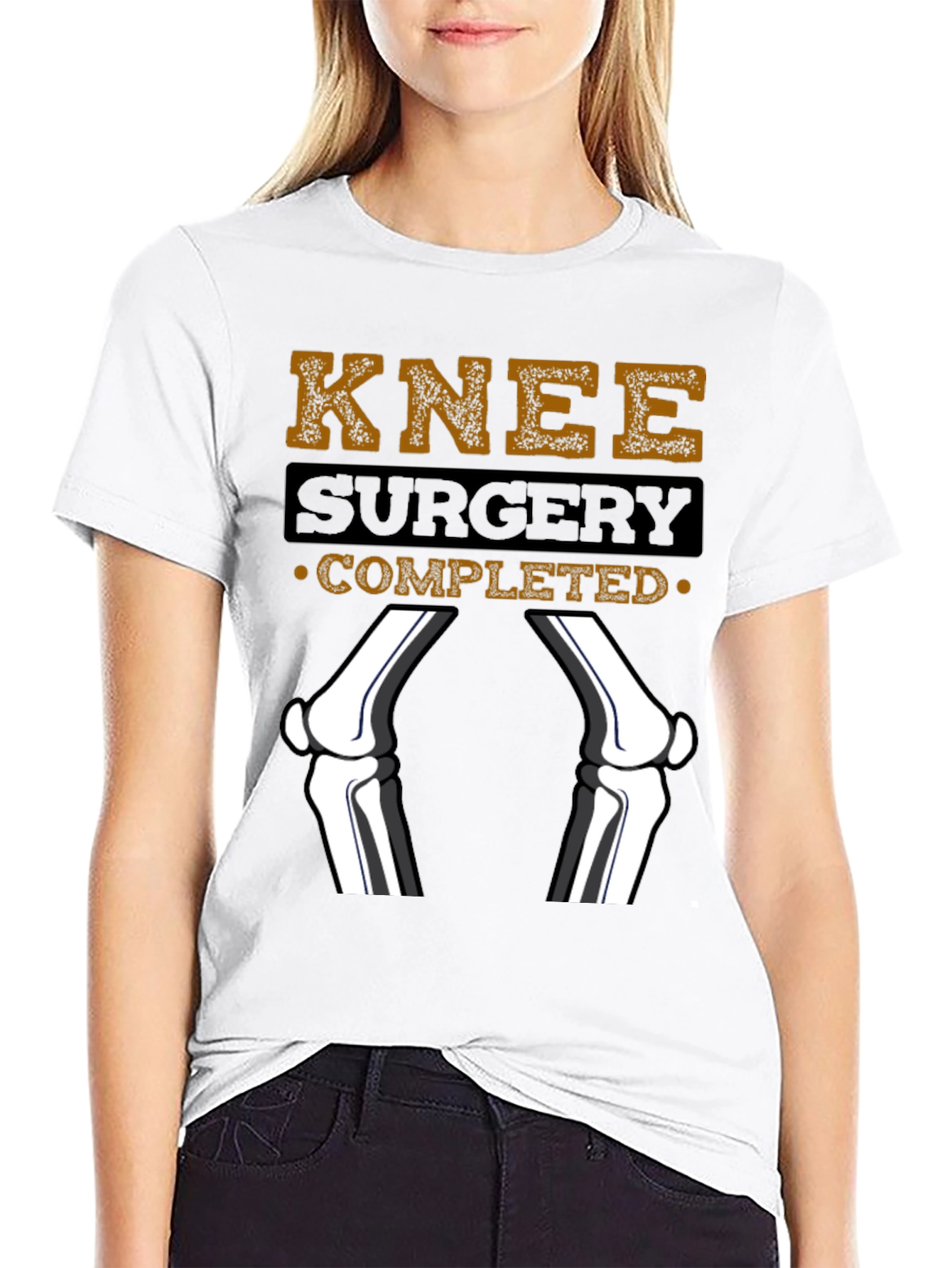 Knee Surgery Completed Graphic T-Shirt