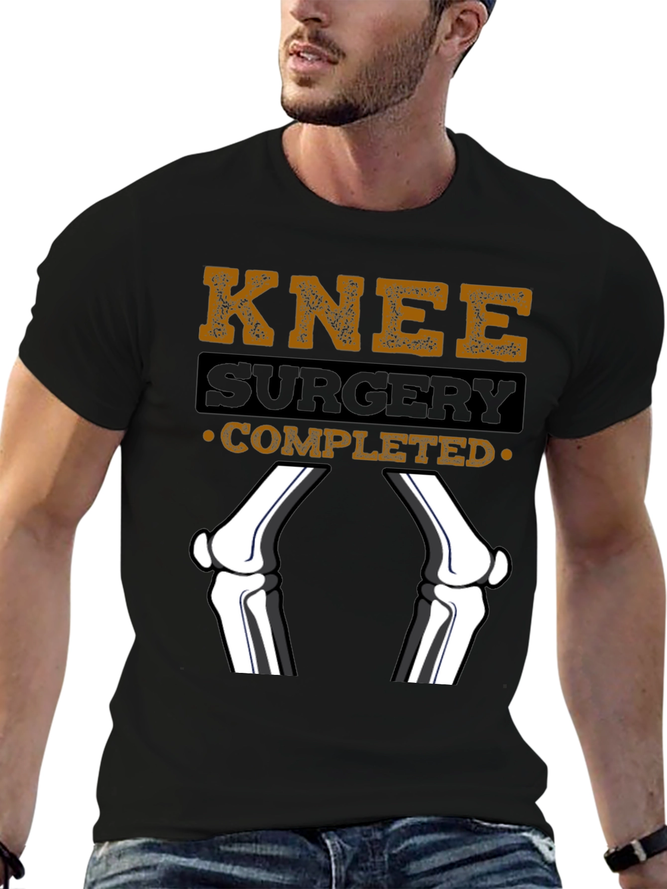 Knee Surgery Completed Graphic T-Shirt