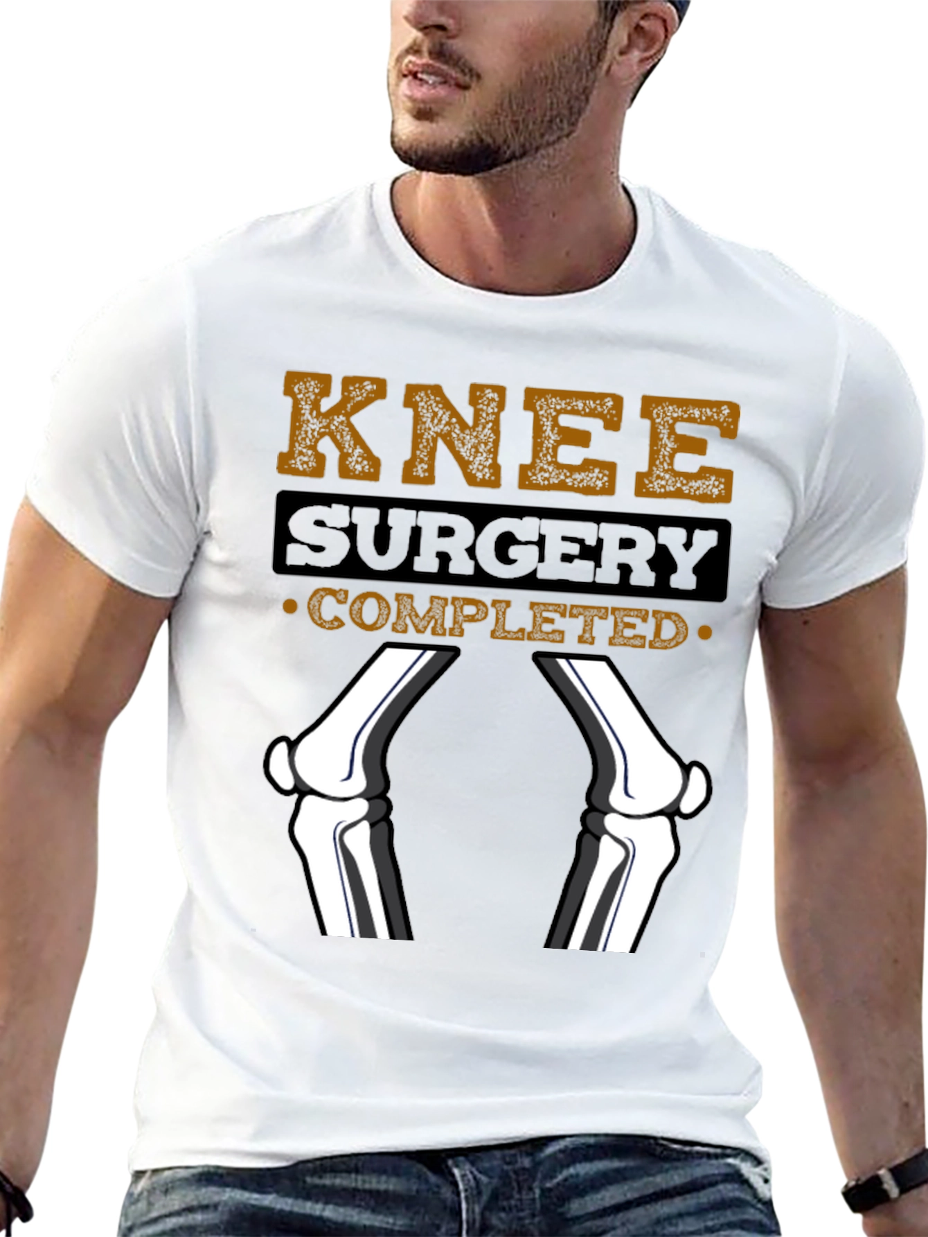 Knee Surgery Completed Graphic T-Shirt