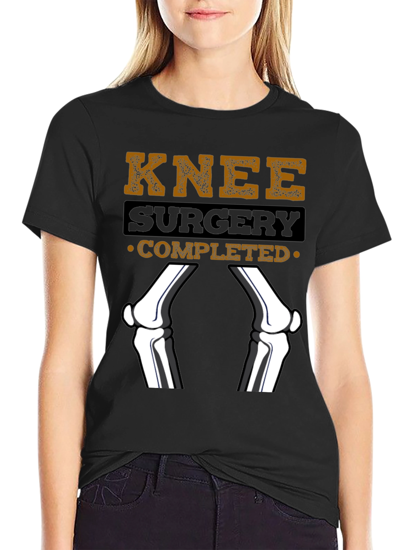 Knee Surgery Completed Graphic T-Shirt