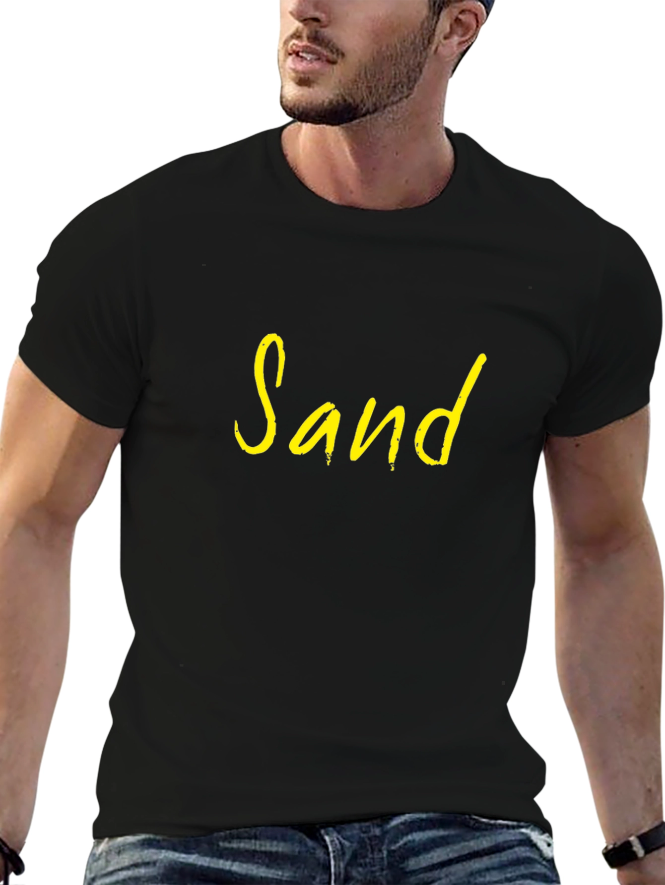 Sand Graphic T-Shirt - Casual Style