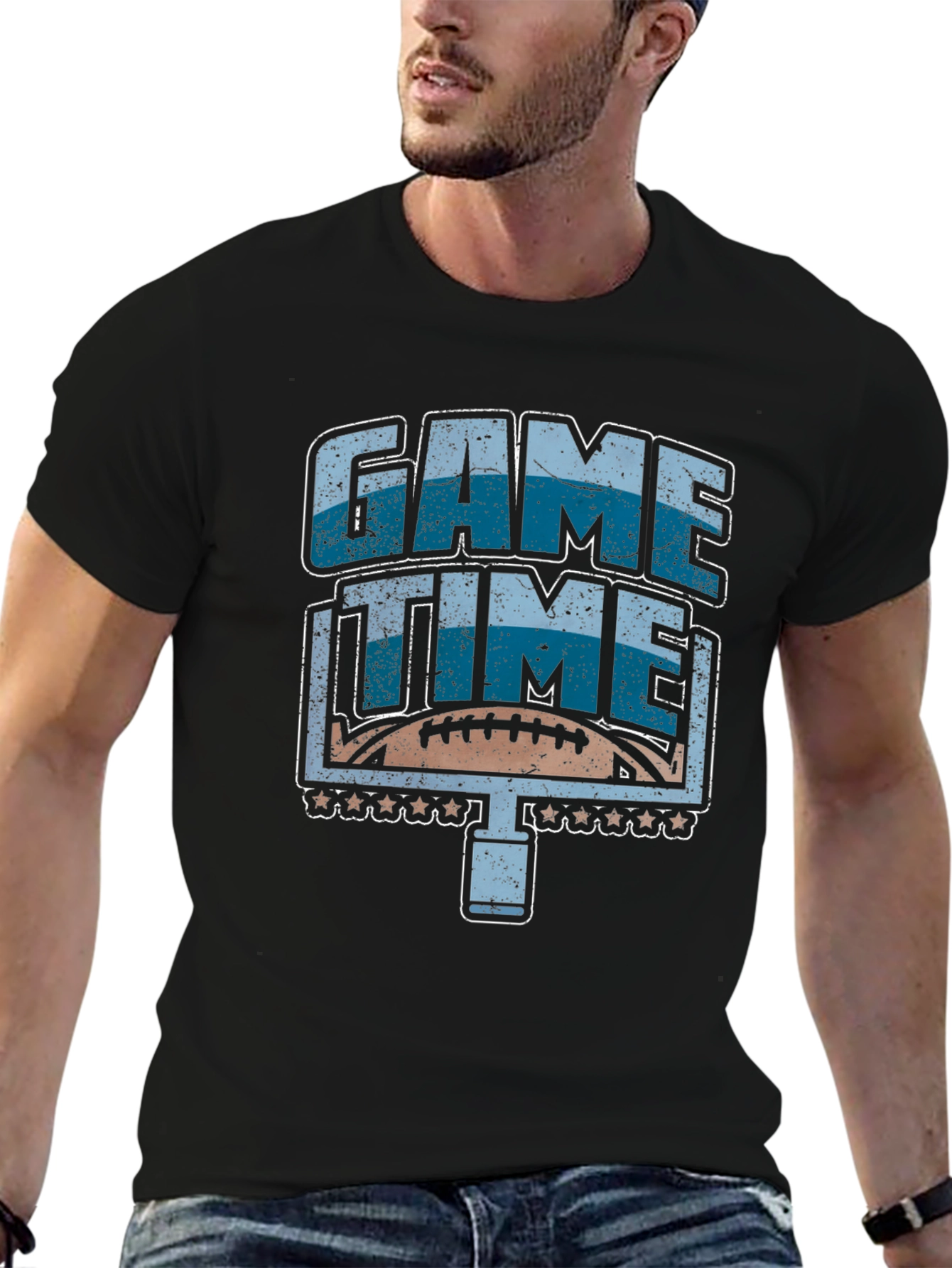 Game Time Football Graphic T-Shirt