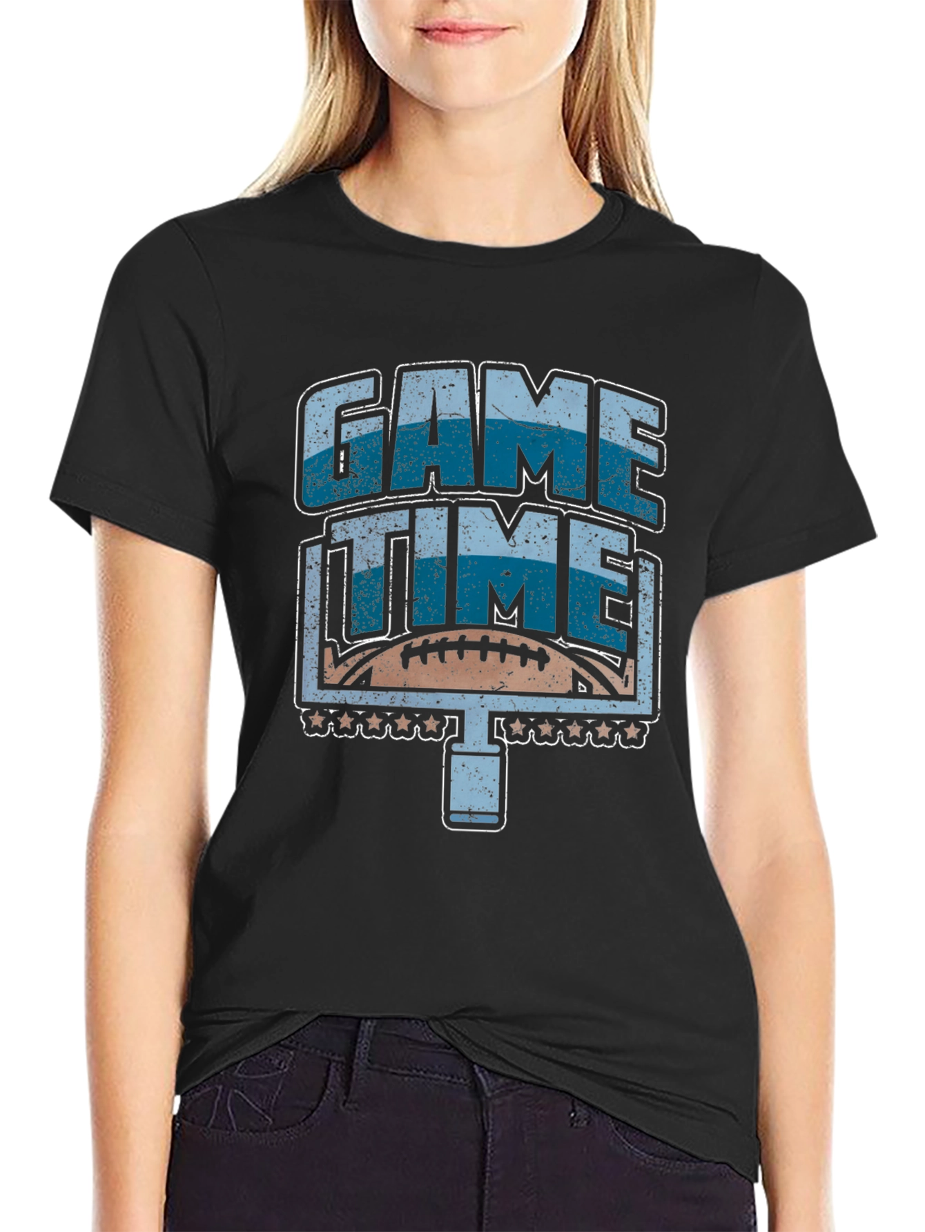 Game Time Football Graphic T-Shirt