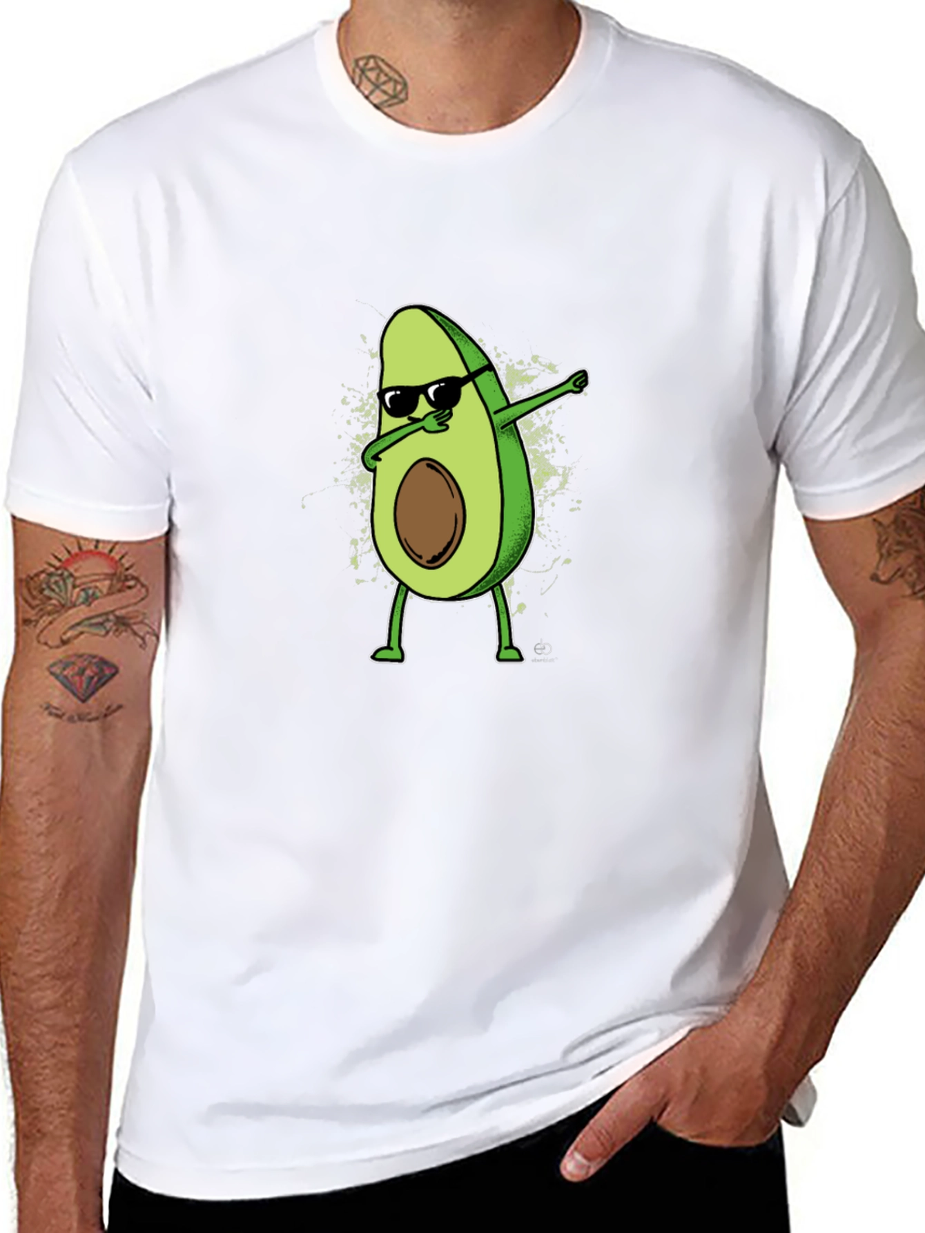 Dabbing Avocado Graphic T-Shirt - Cool & Quirky