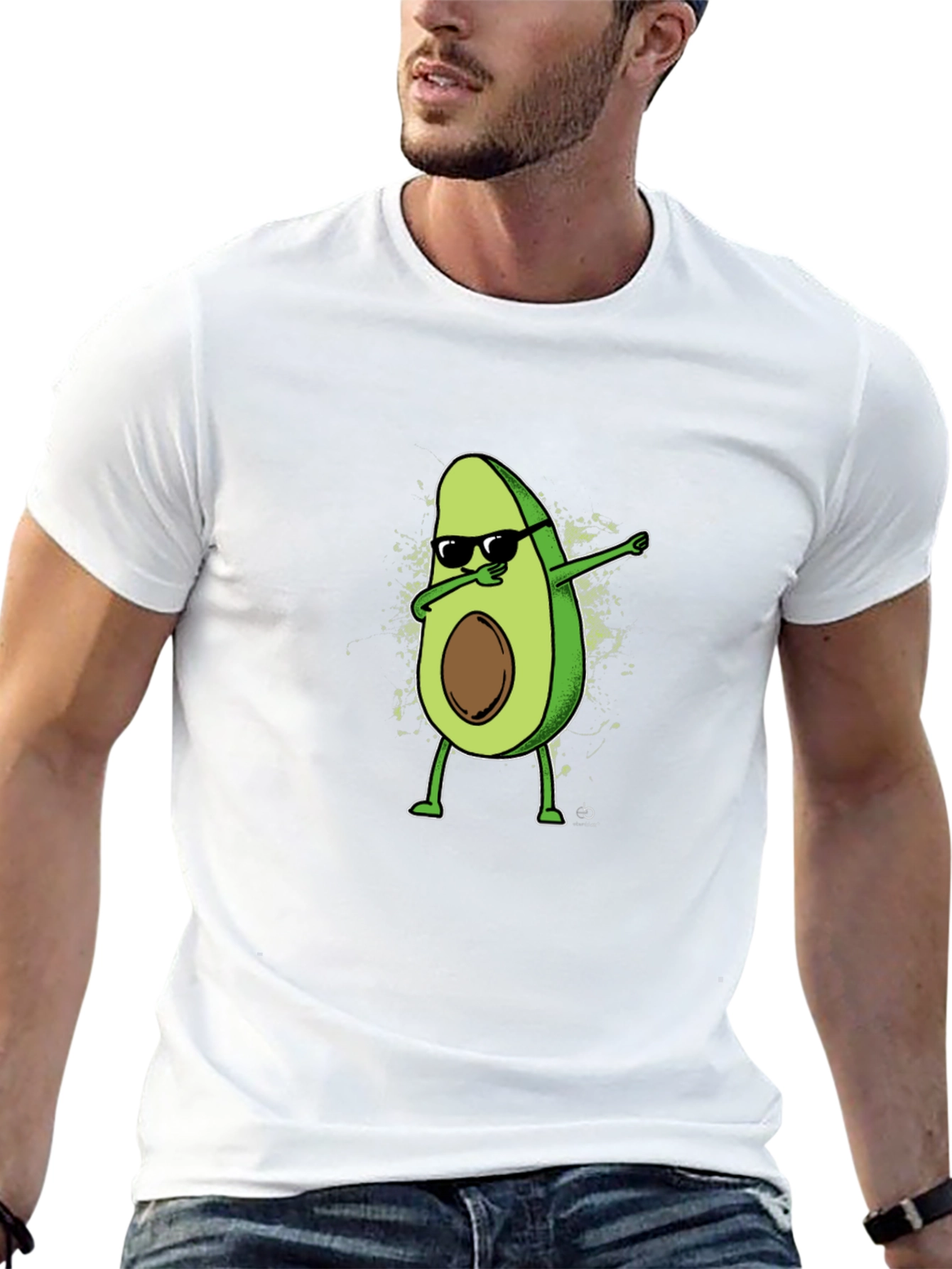 Dabbing Avocado Graphic T-Shirt - Cool & Quirky
