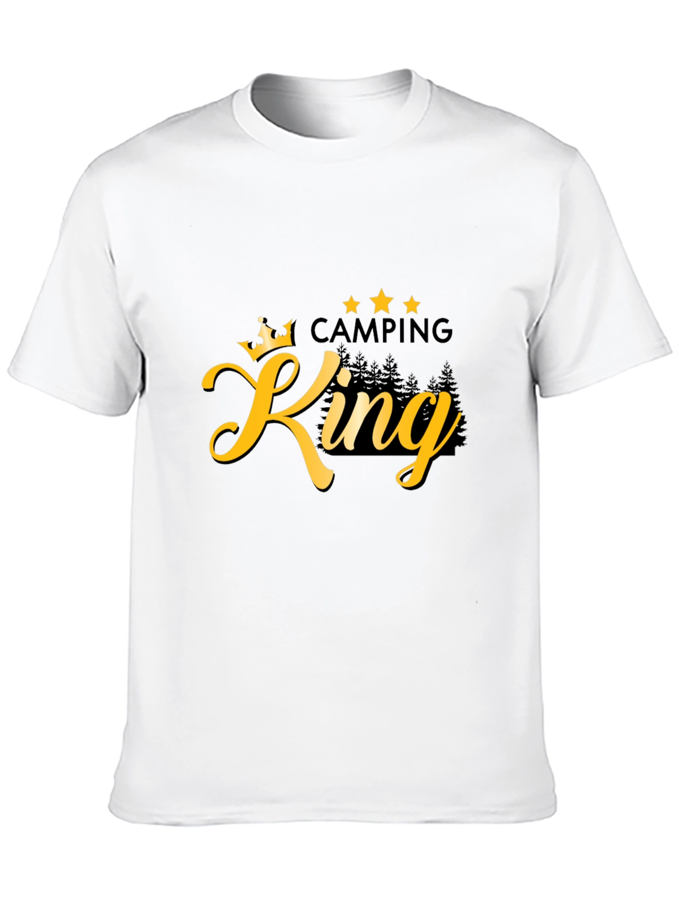 Camping King Black Graphic T-Shirt
