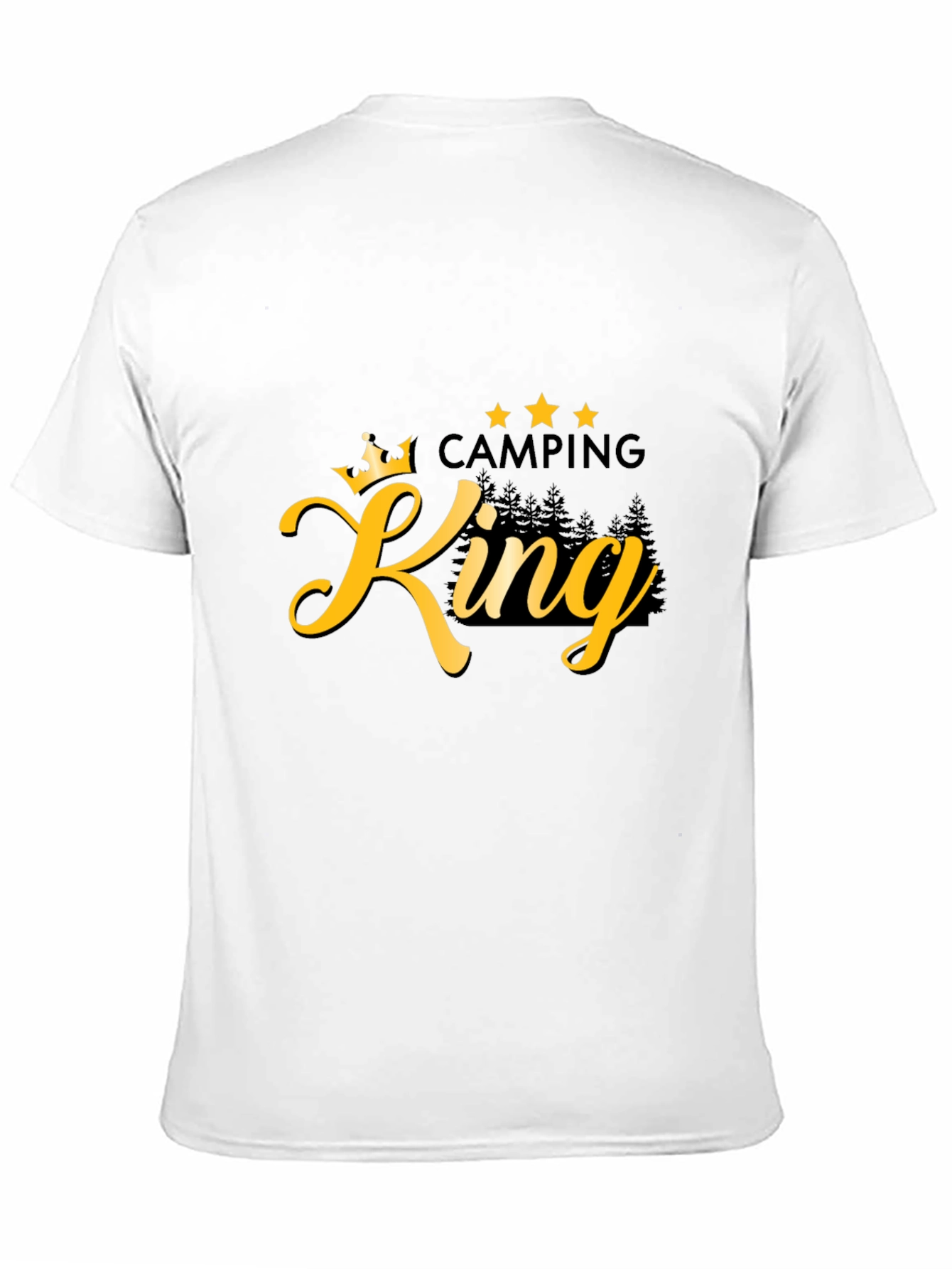 Camping King Black Graphic T-Shirt