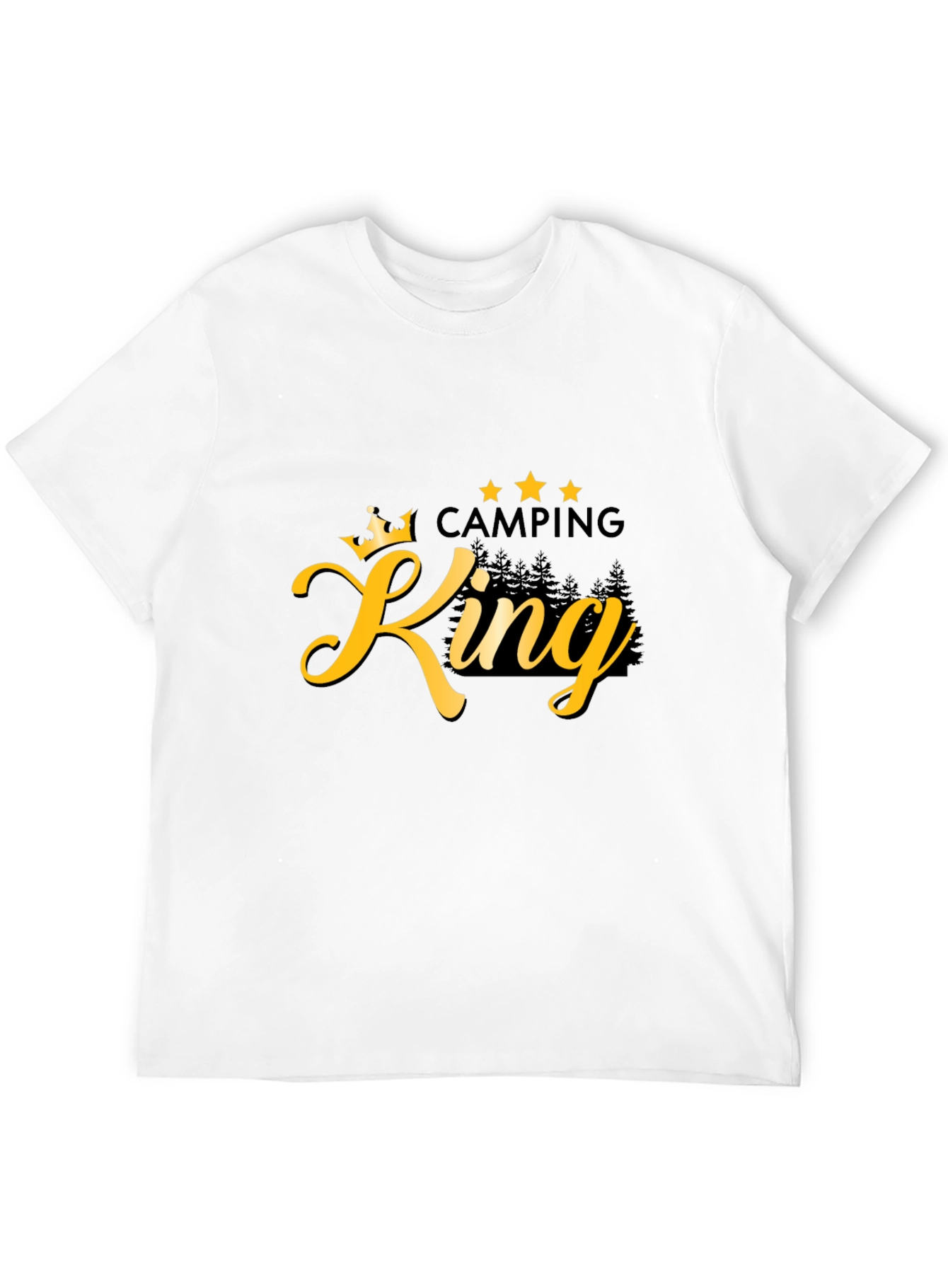 Camping King Black Graphic T-Shirt