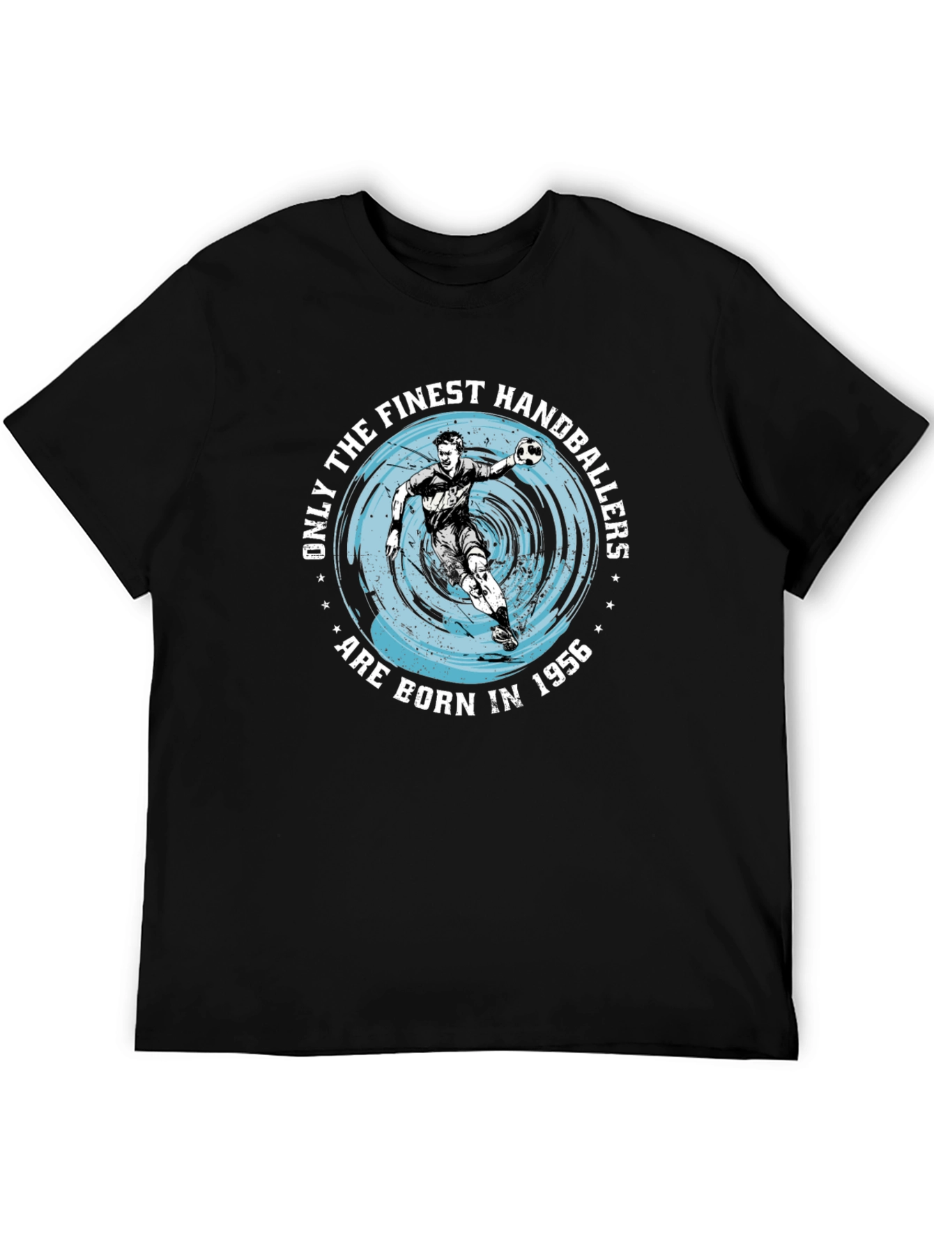 Finest Handballers Born in 1956 Black T-Shirt
