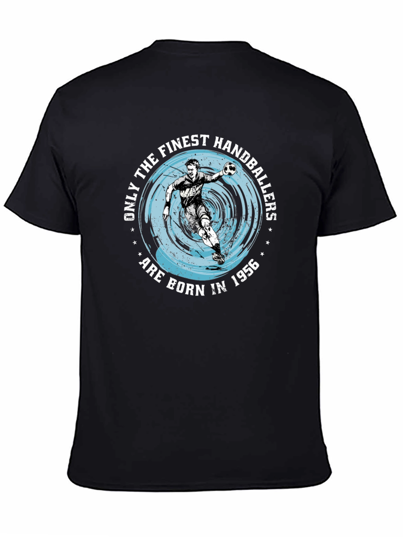 Finest Handballers Born in 1956 Black T-Shirt