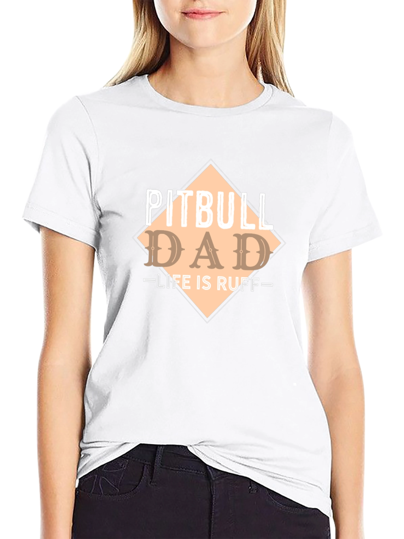 Pitbull Dad - Life Is Ruff T-Shirt