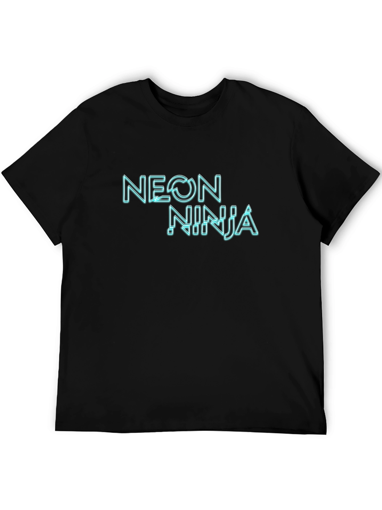 Neon Ninja Graphic Black T-Shirt