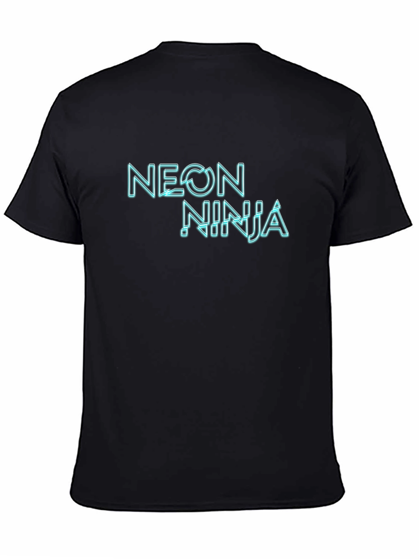 Neon Ninja Graphic Black T-Shirt