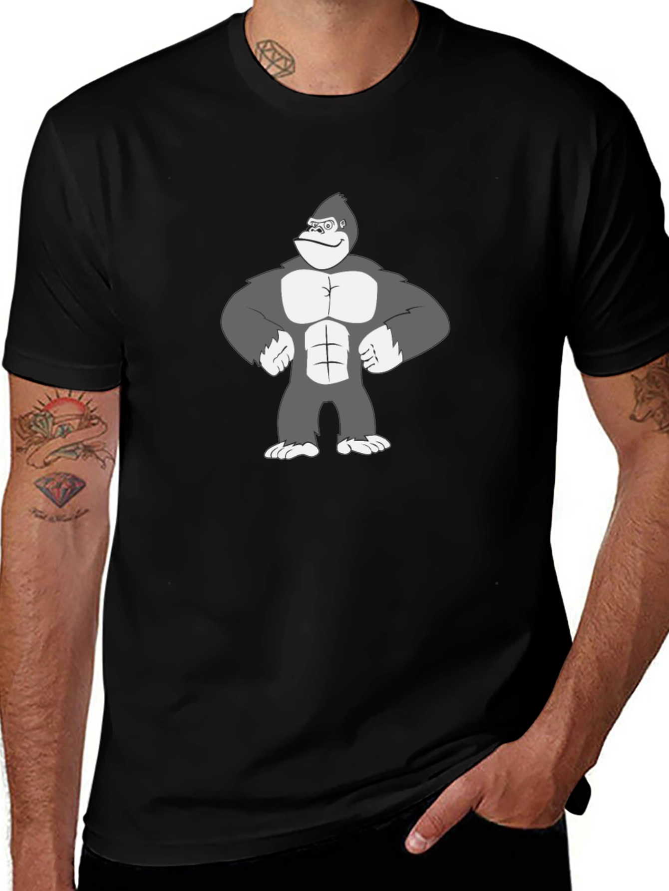 Gorilla Graphic Tee - Mens Black T-Shirt