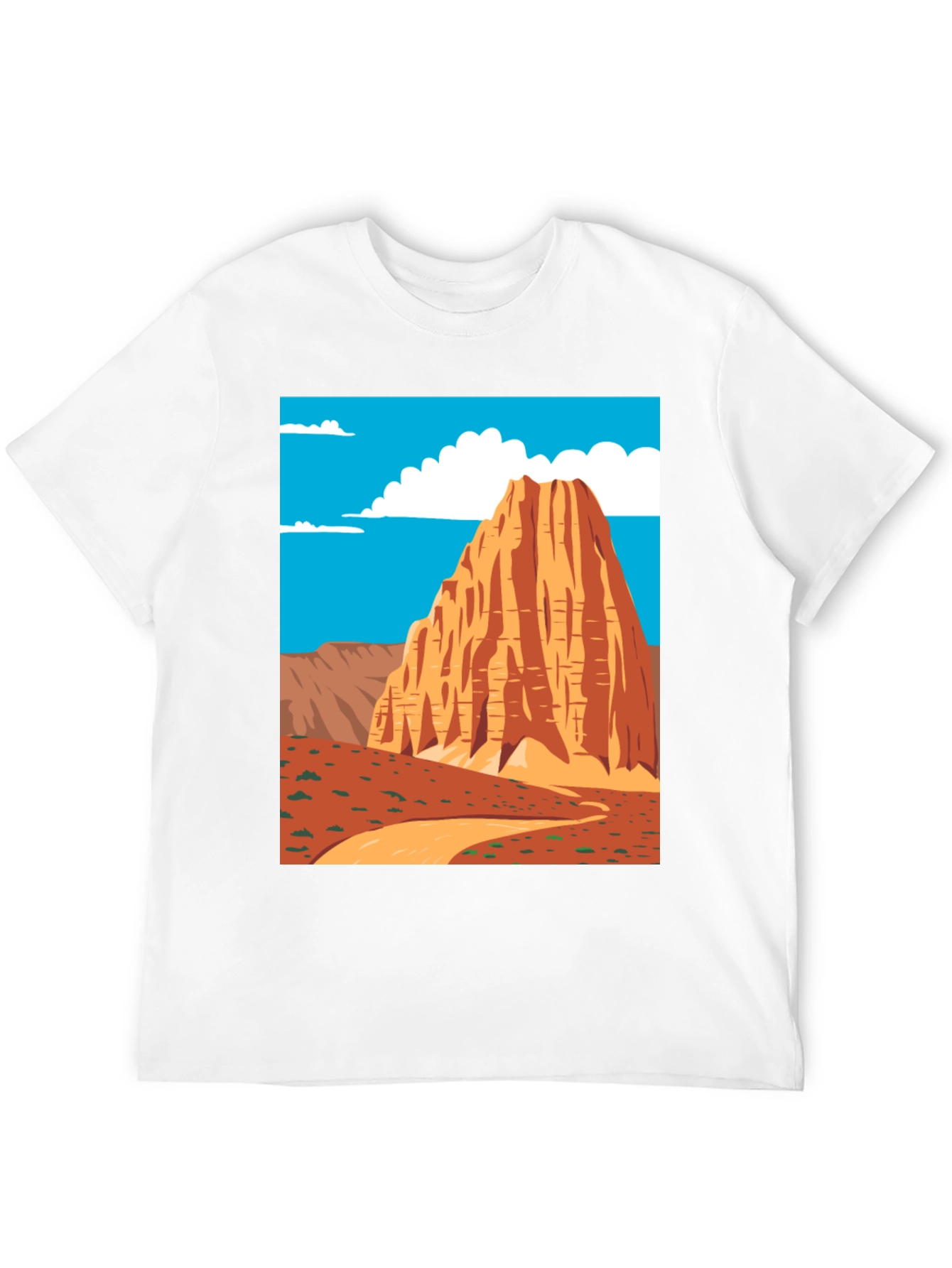 Desert Peak Graphic Tee - Black