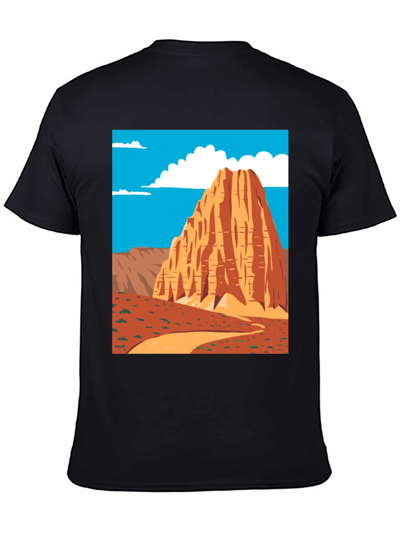 Desert Peak Graphic Tee - Black