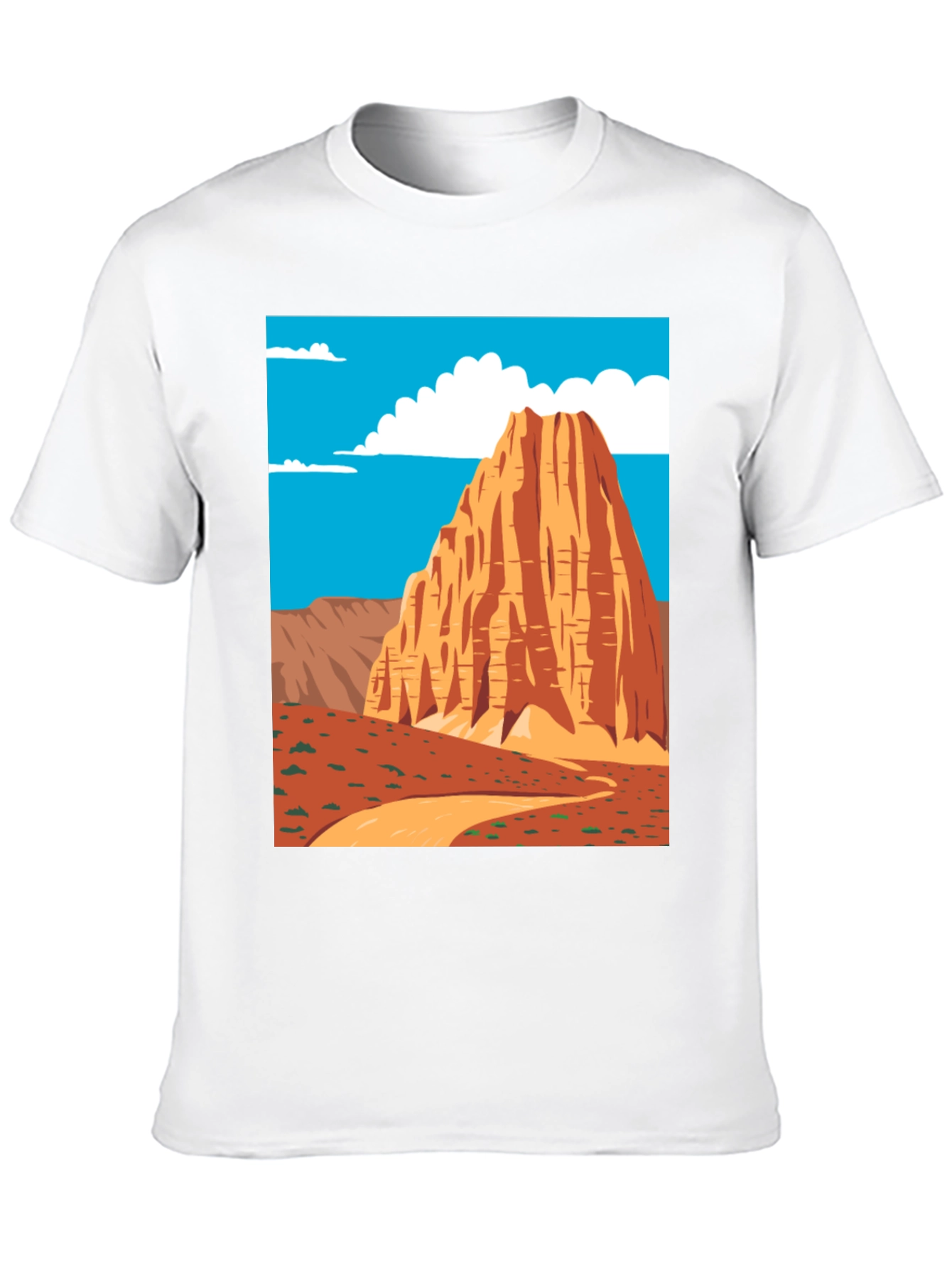 Desert Peak Graphic Tee - Black