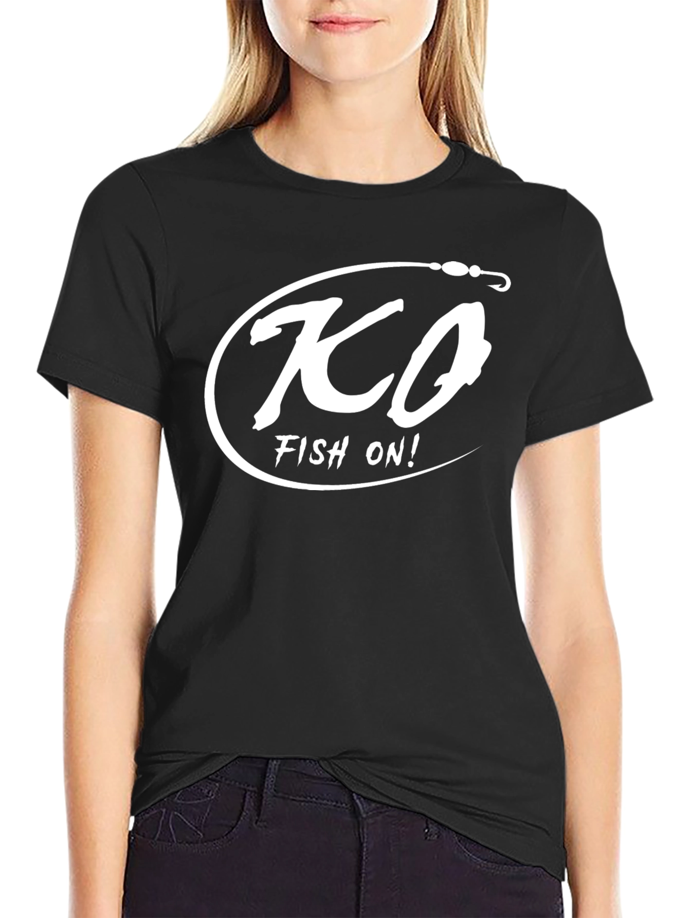 KCO Fish On! Graphic T-Shirt - Black