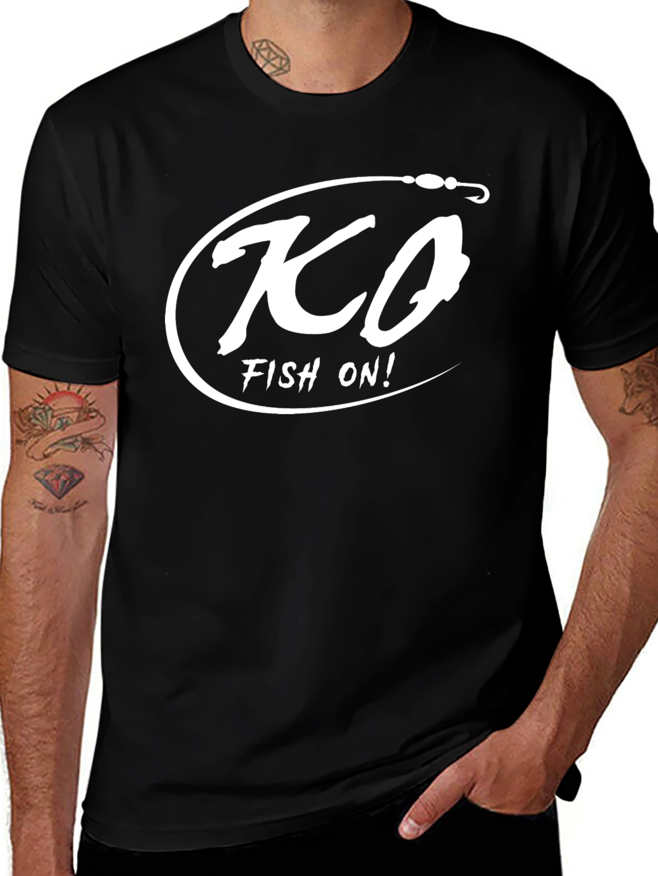 KCO Fish On! Graphic T-Shirt - Black