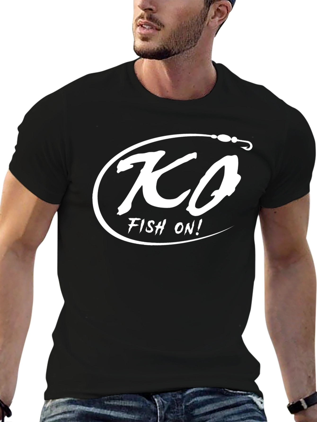 KCO Fish On! Graphic T-Shirt - Black