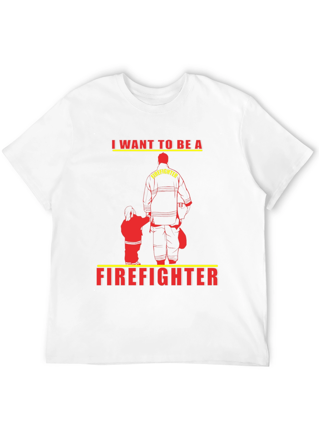 Future Firefighter Tee - Black Cotton Graphic T-Shirt
