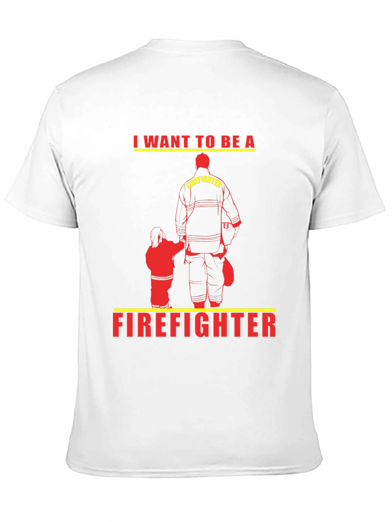 Future Firefighter Tee - Black Cotton Graphic T-Shirt