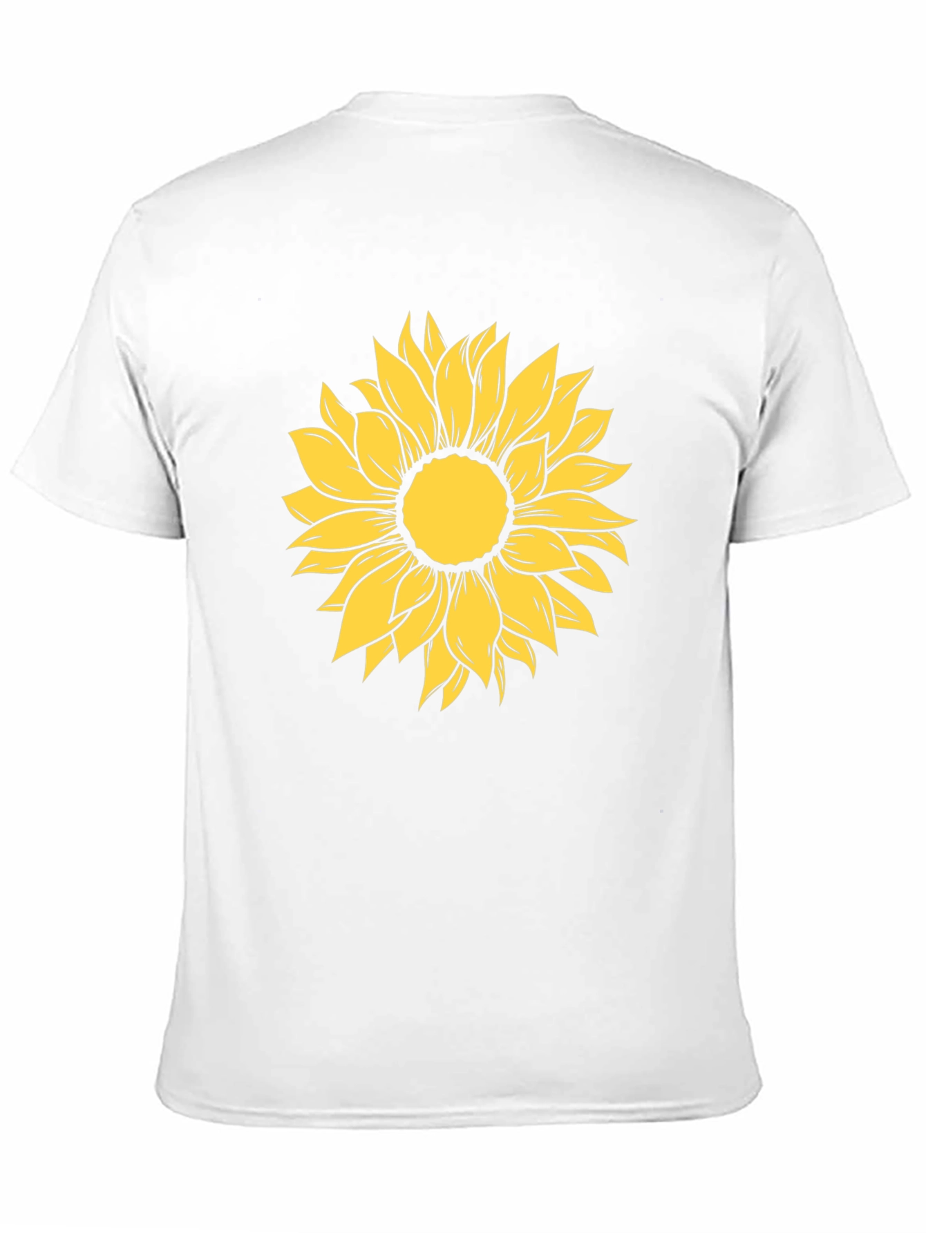 Sunflower Graphic Print Black T-Shirt