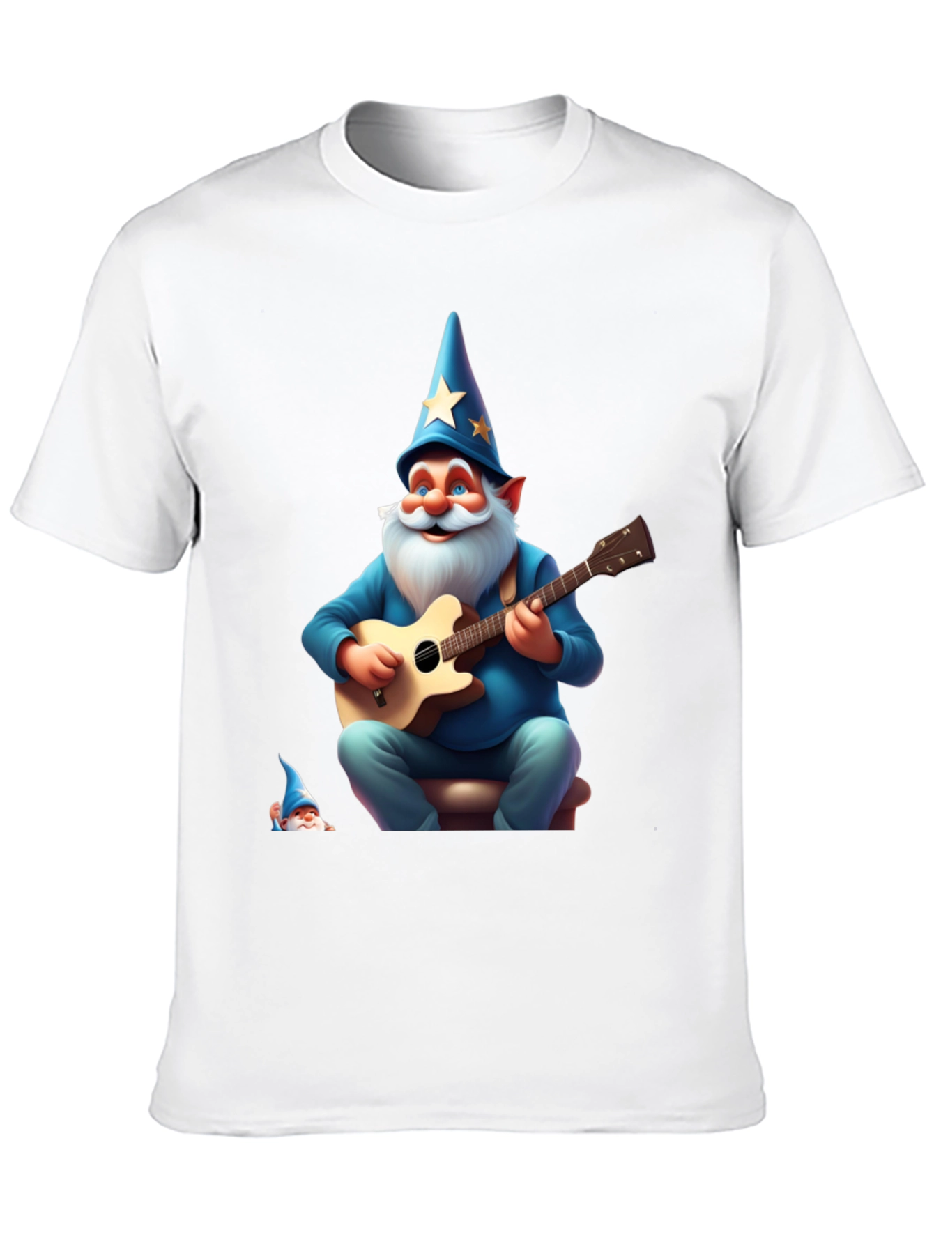 Wizard Gnome Guitarist Graphic Tee