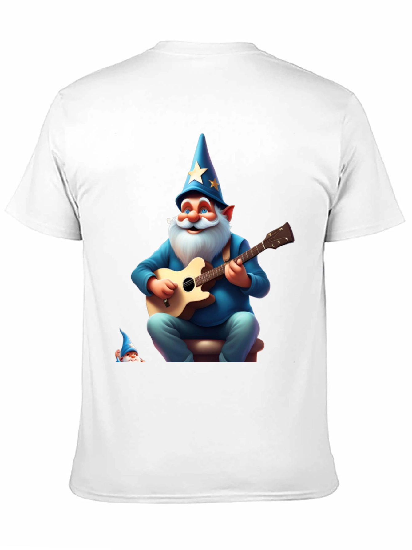 Wizard Gnome Guitarist Graphic Tee