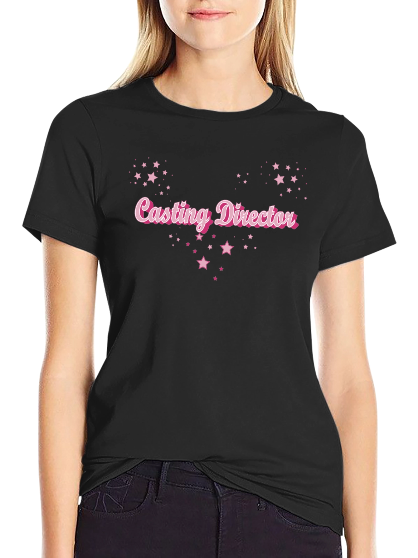 Casting Director Pink Star Graphic T-Shirt
