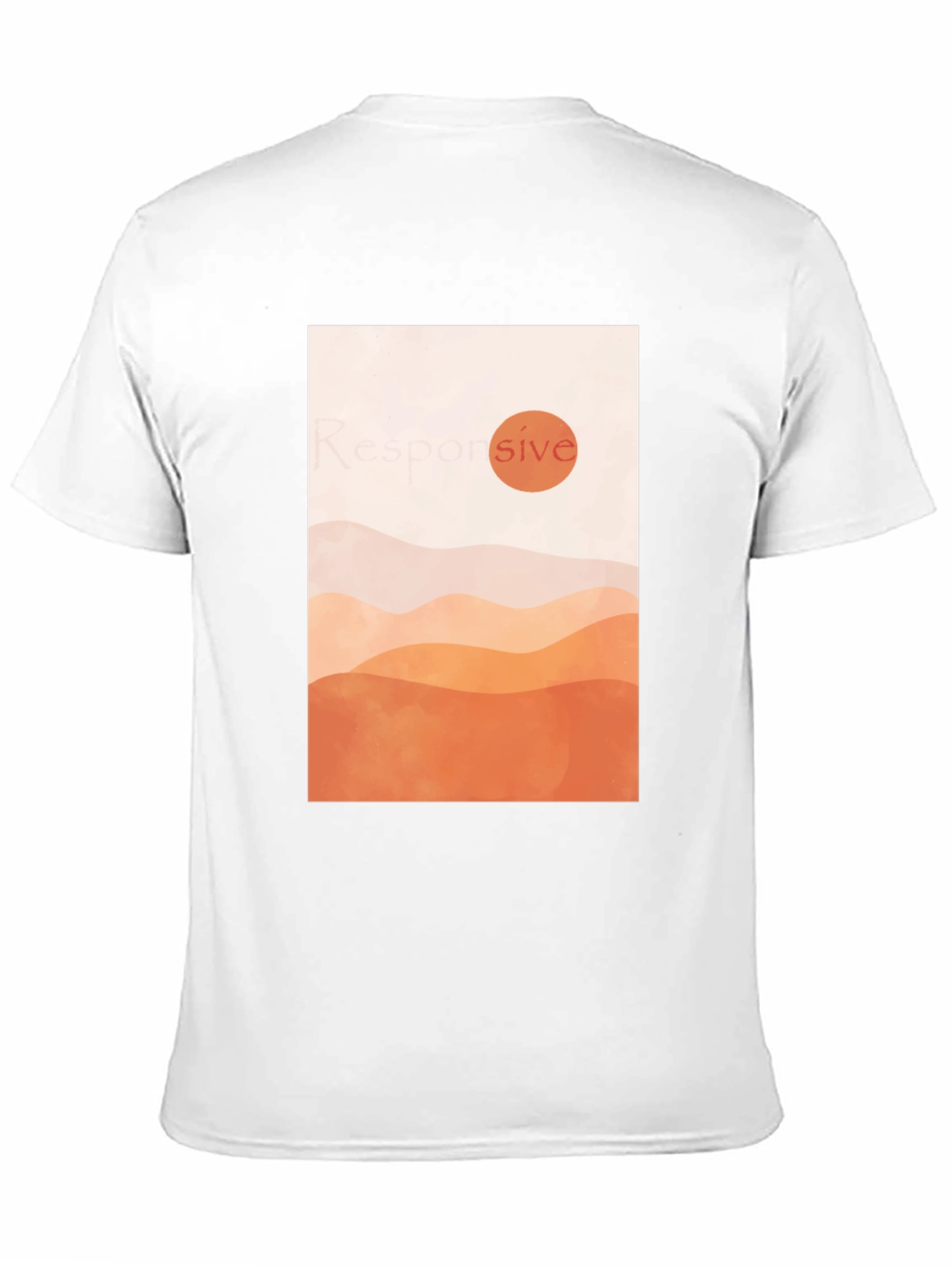 Minimalist Sunset Graphic T-Shirt