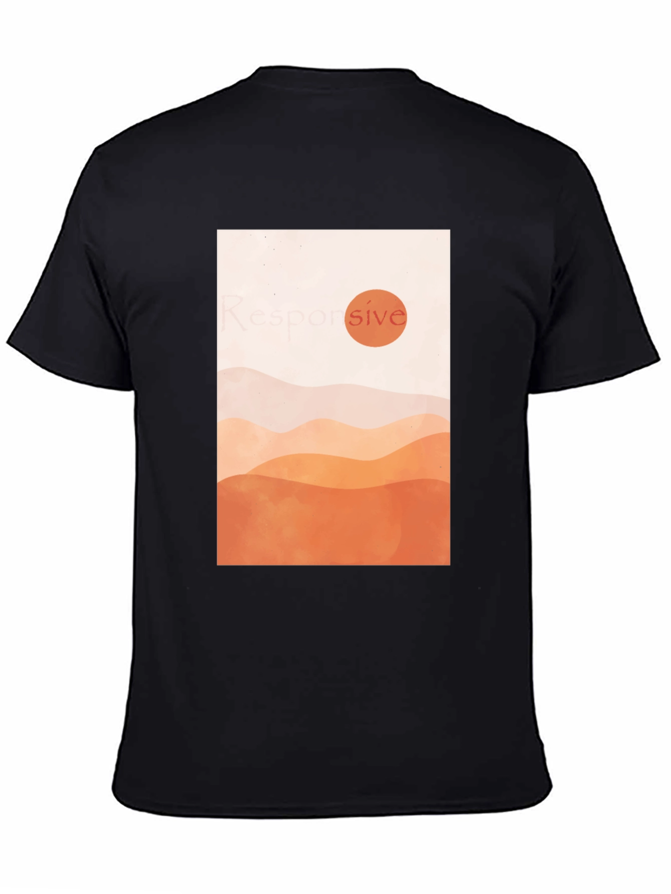 Minimalist Sunset Graphic T-Shirt