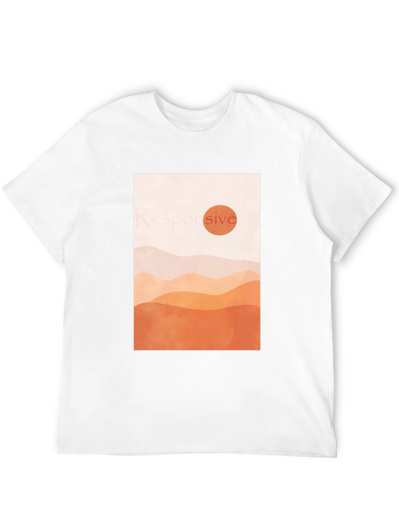 Minimalist Sunset Graphic T-Shirt