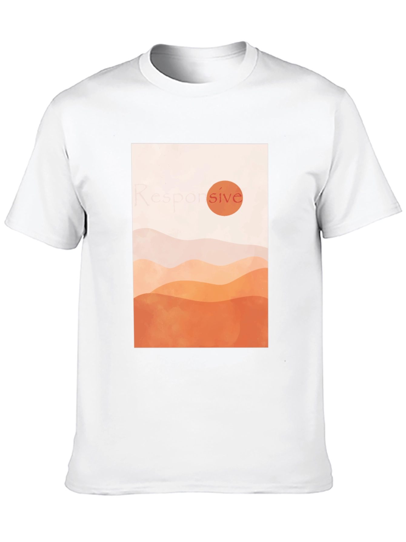 Minimalist Sunset Graphic T-Shirt